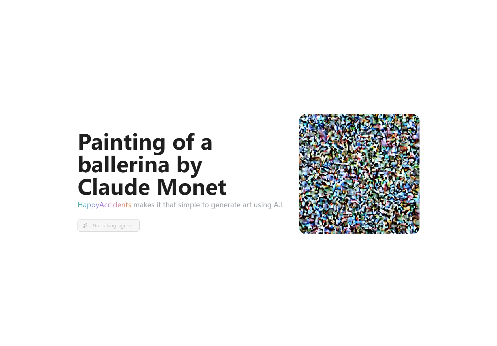 HappyAccidents: User-Friendly AI Art Creation Platform