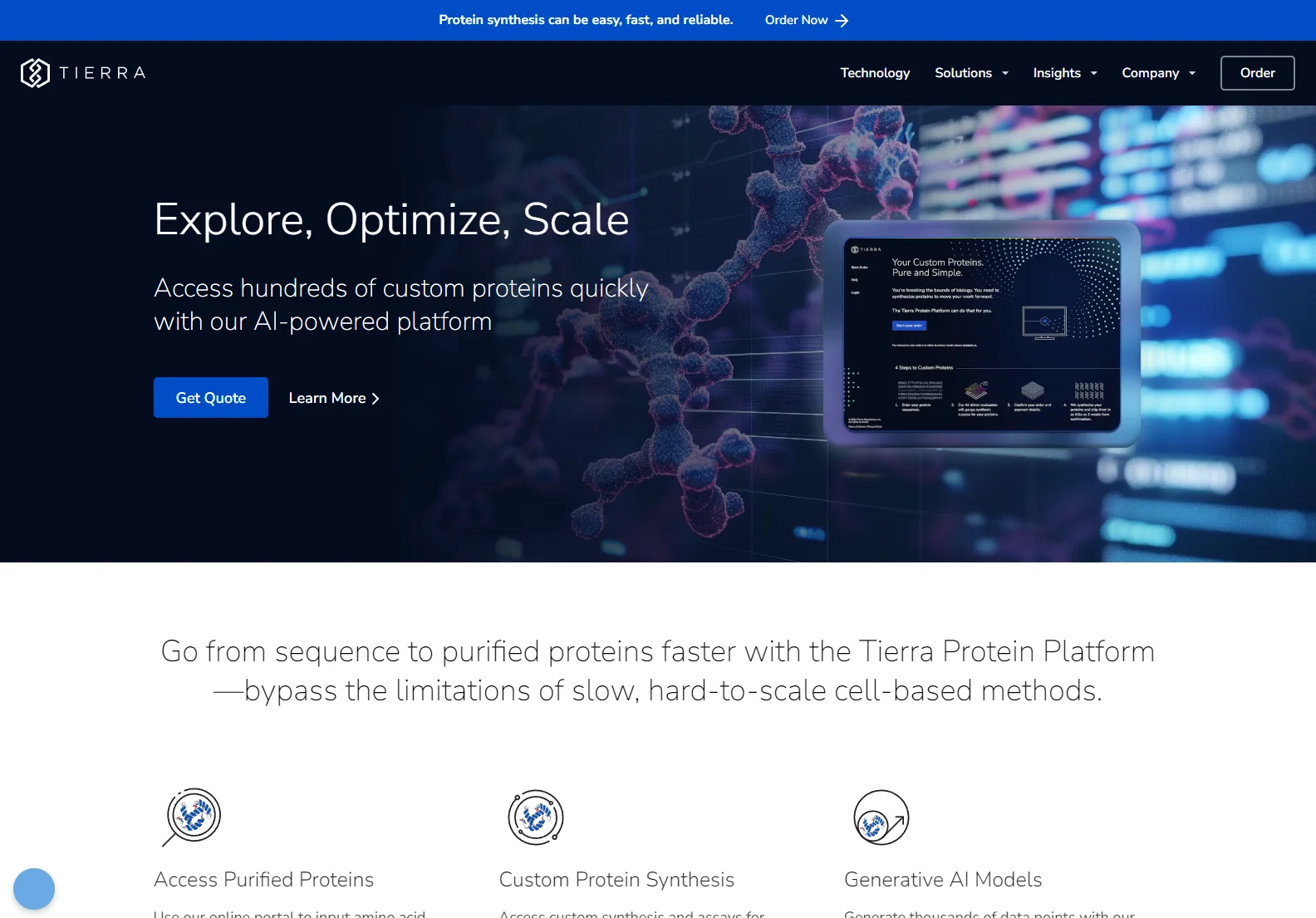 Tierra Biosciences: AI-Powered Protein Synthesis Platform