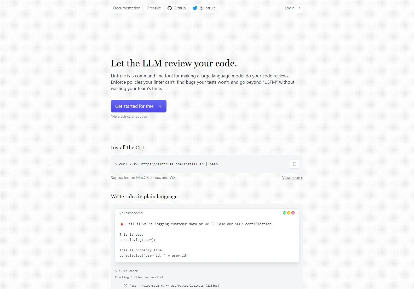 Lintrule: AI-Powered Code Review for Enhanced Software Quality