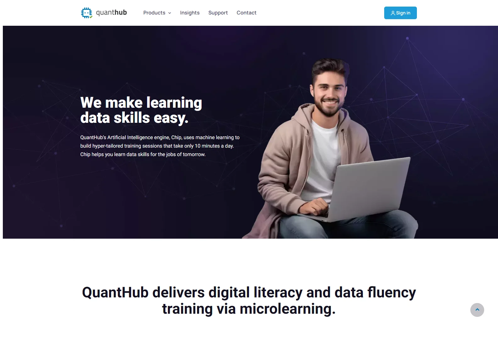 QuantHub: AI-Powered Data Skills Training for Professionals & Organizations