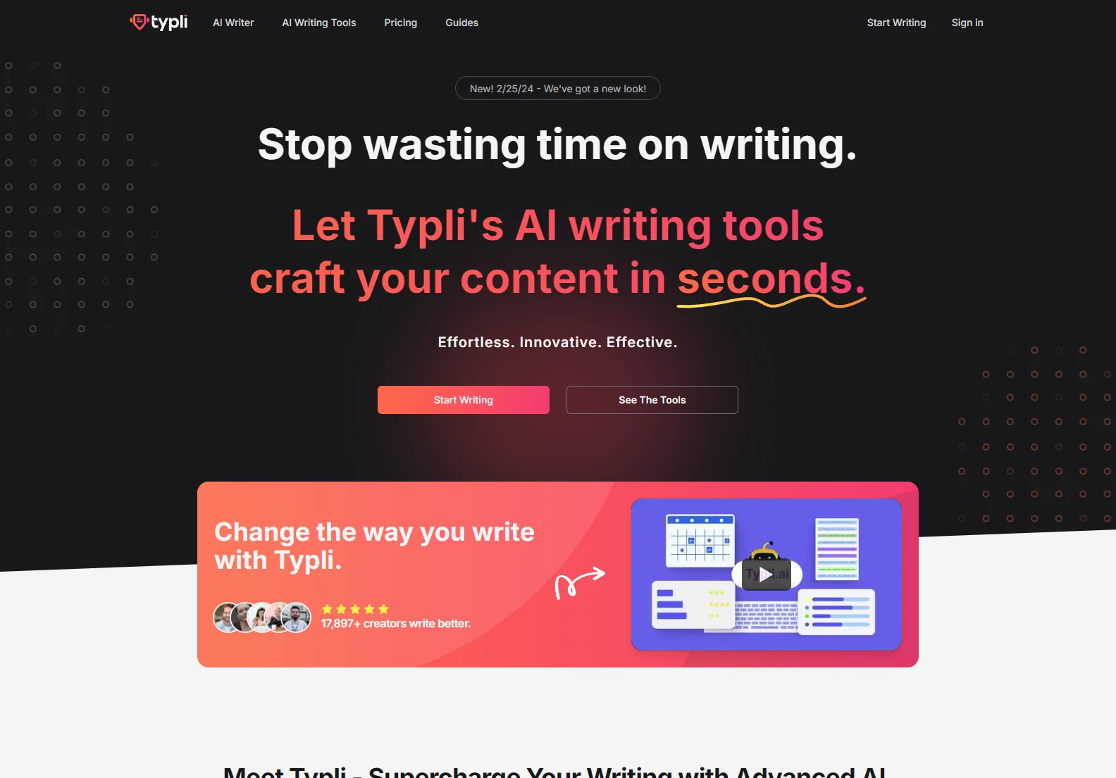 Typli.ai: AI Writing Tools for Effortless Content Creation