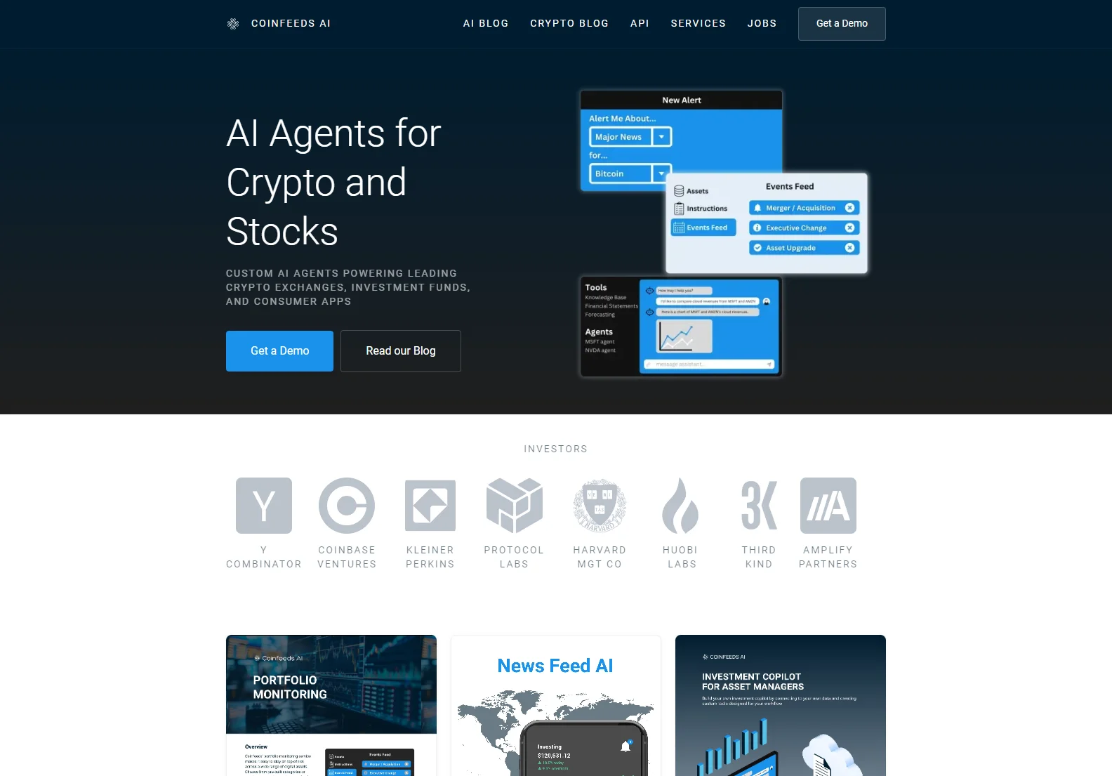 Coinfeeds AI: Revolutionizing Crypto & Stock Investment with AI Agents