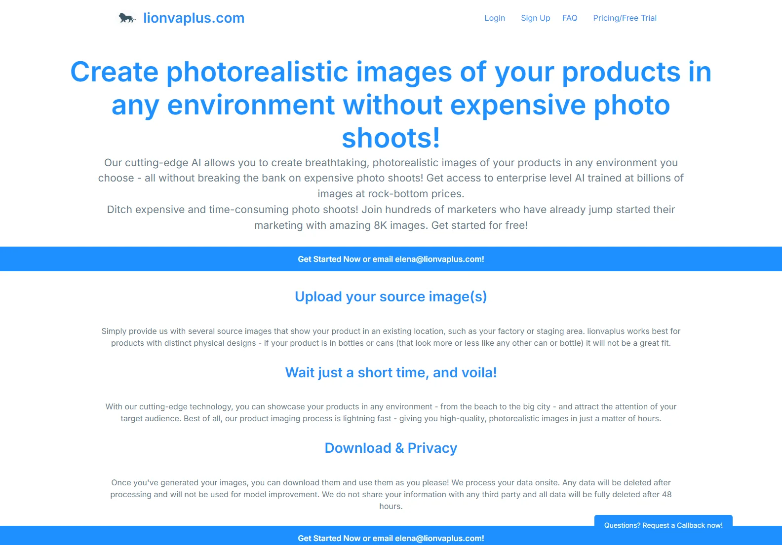 Lionvaplus: AI-Powered Photorealistic Product Images for E-commerce