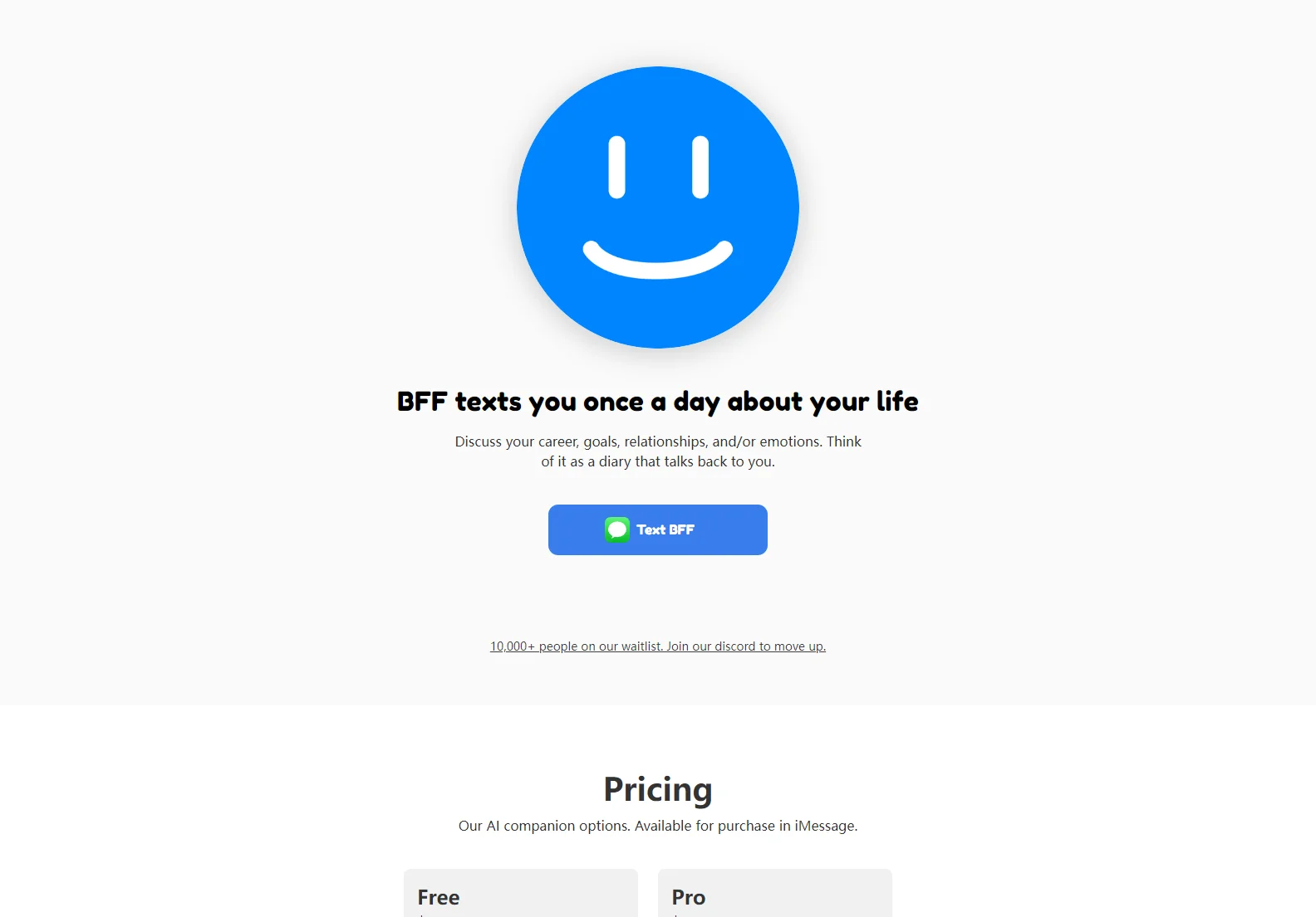 BFF: Your AI Best Friend for Daily Life - Personalized Conversations & Support