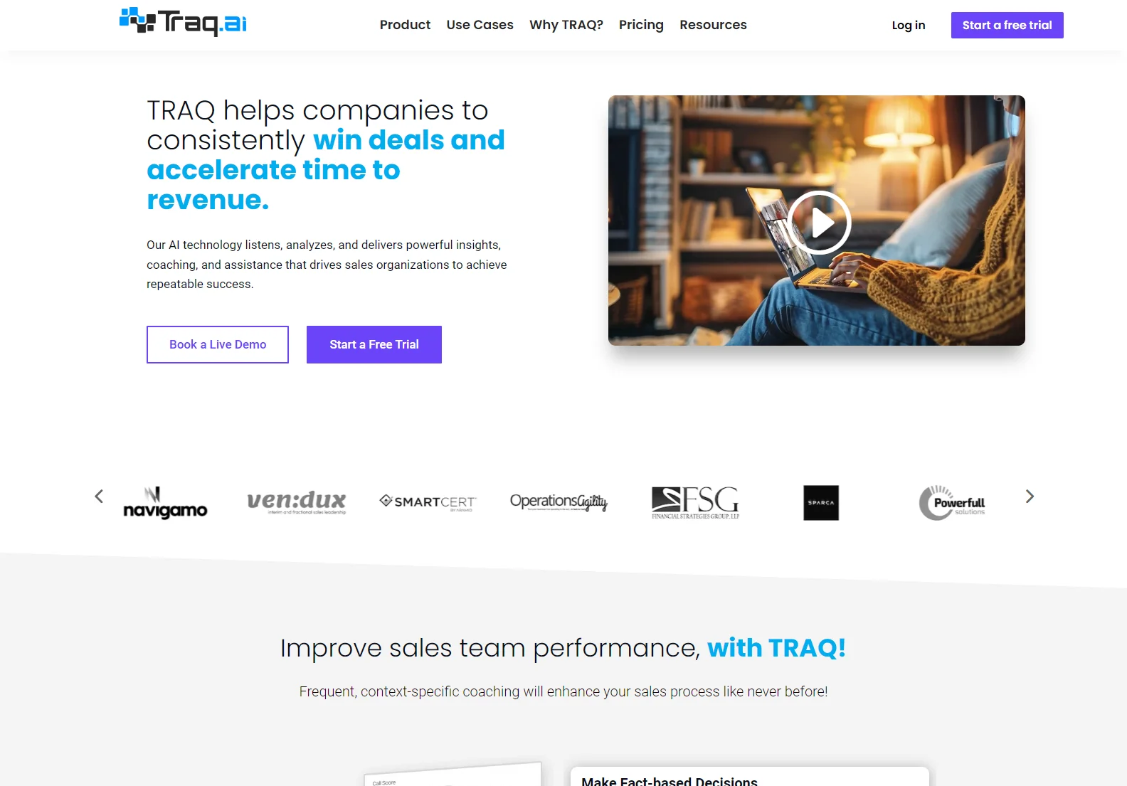 TRAQ: AI-Powered Sales Enablement for Increased Revenue