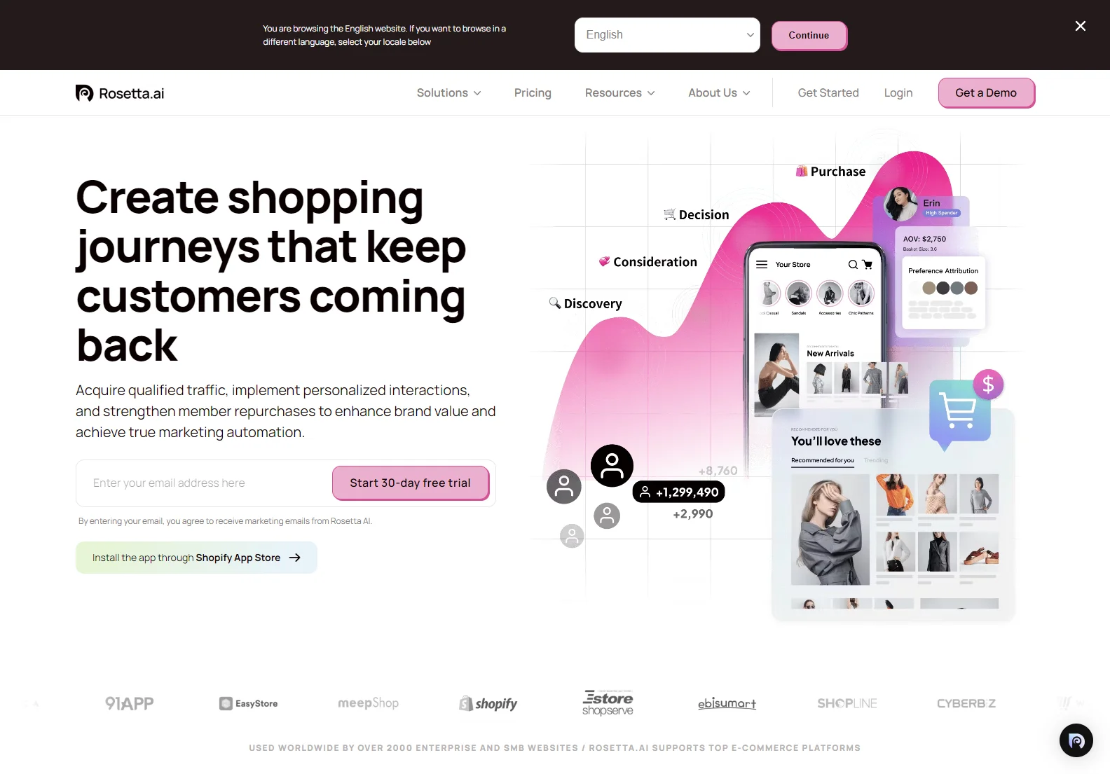 Rosetta.ai: AI-Powered E-commerce for Personalized Shopping Journeys