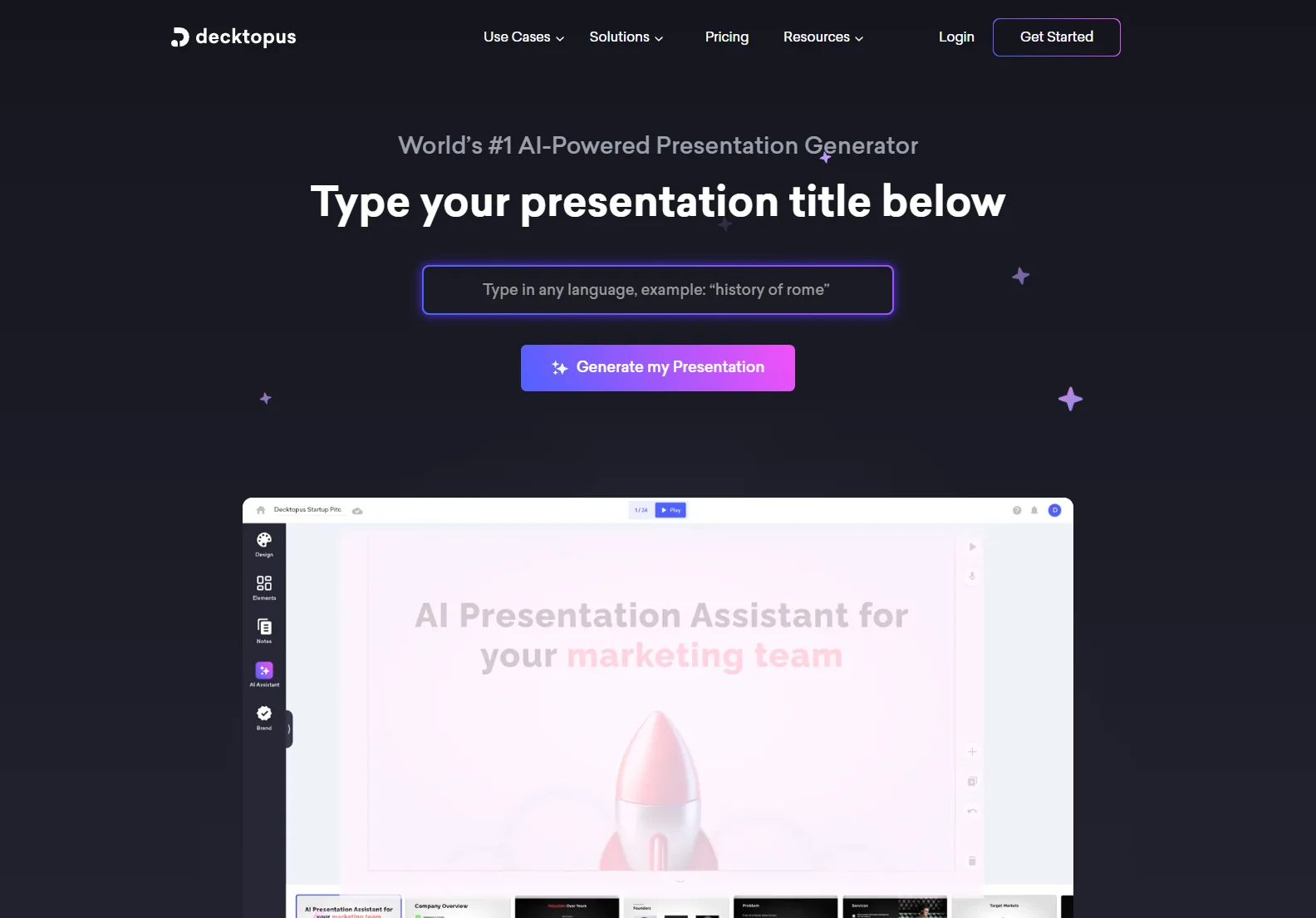 Decktopus AI: The World's #1 AI-Powered Presentation Generator