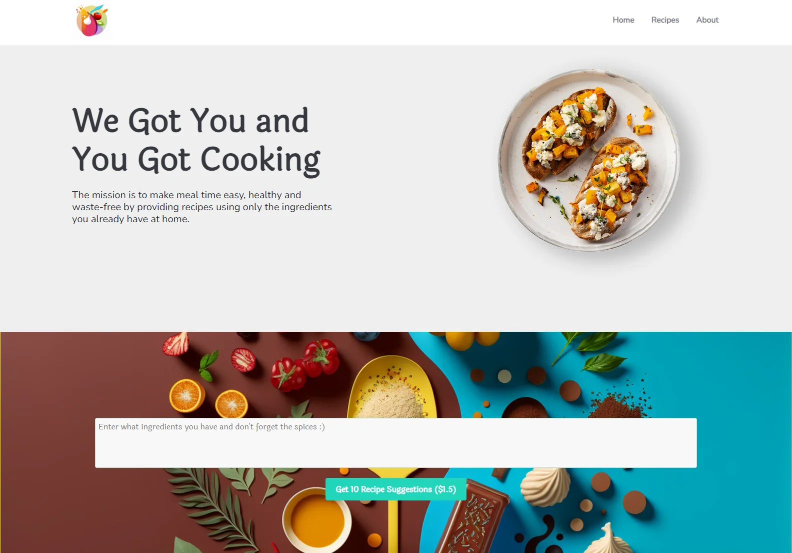 You Got Cooking: AI-Powered Recipe Generator for Easy & Healthy Meals