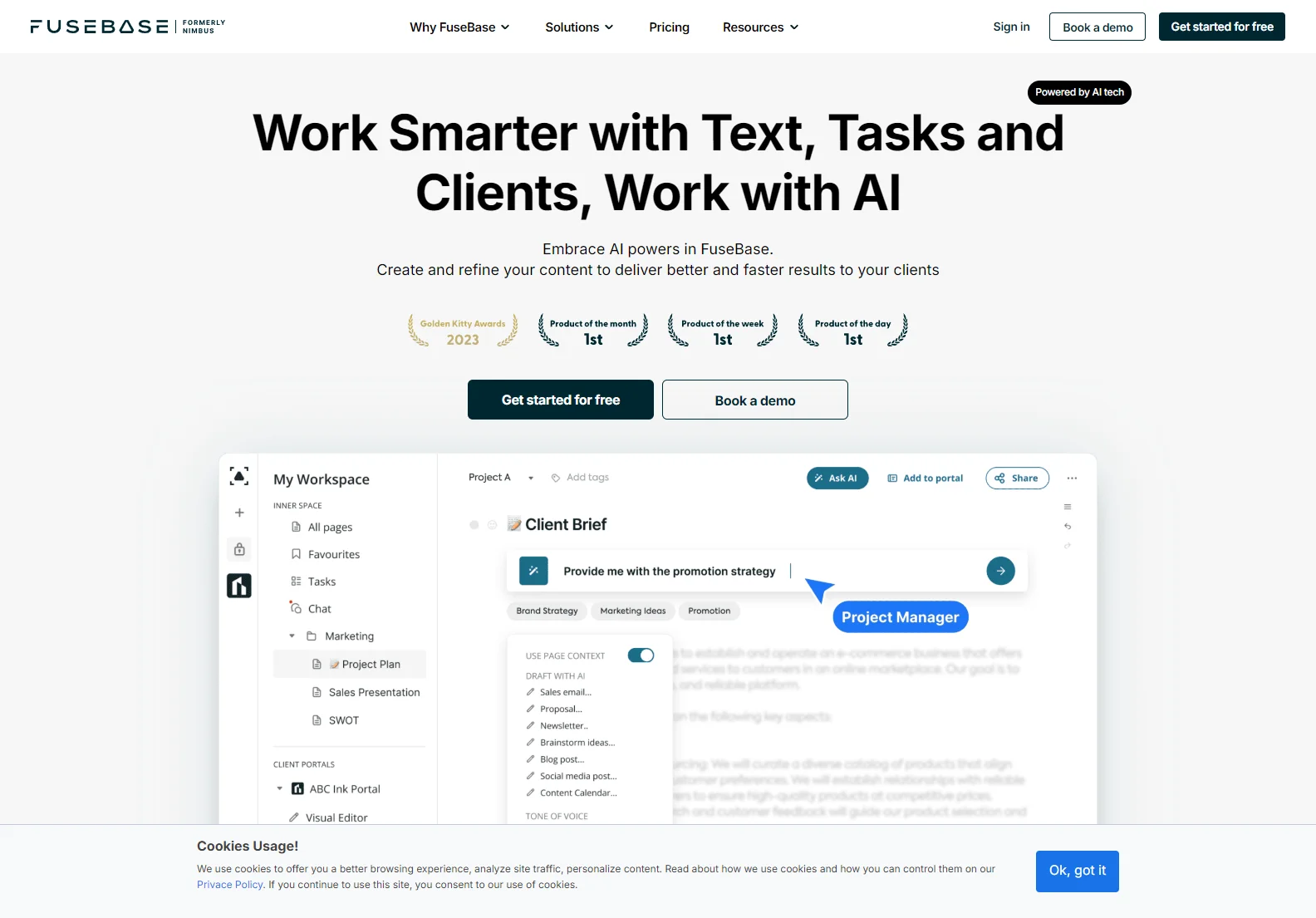 FuseBase: AI-Powered Assistant for Enhanced Productivity and Collaboration