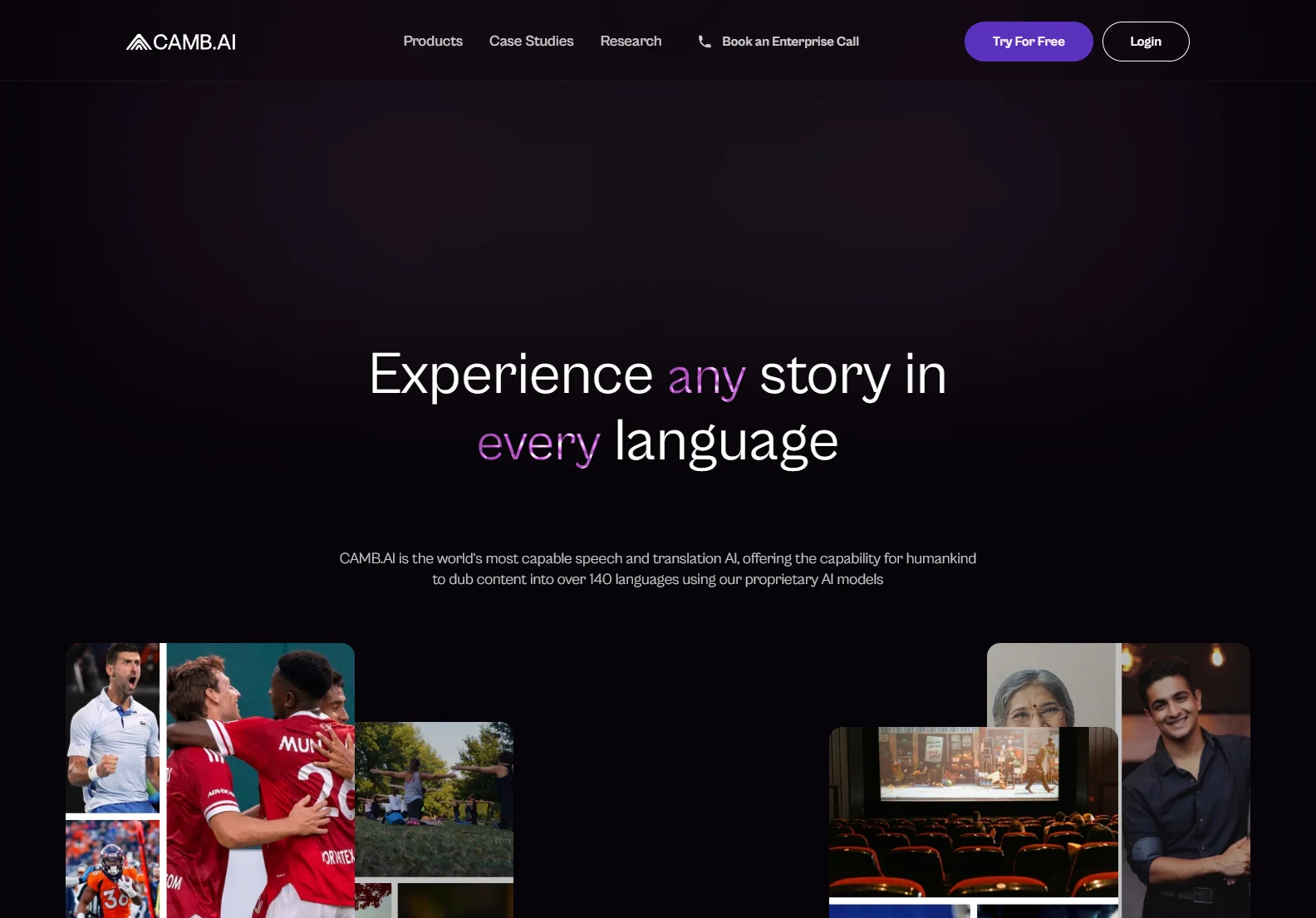 Camb.ai: AI-Powered Voice Translation and Dubbing for Global Reach