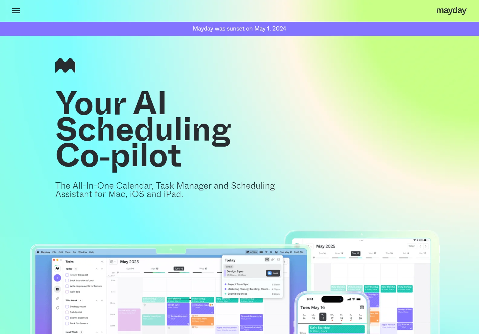 Mayday: AI-Powered Calendar & Task Manager for Ultimate Time Management