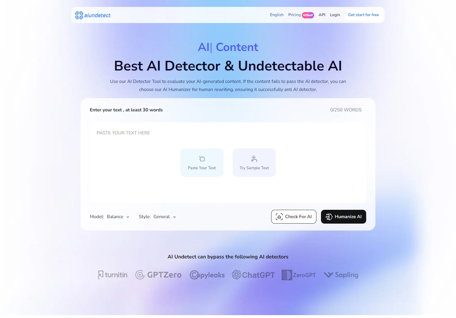 AI Undetect: AI Checker, Undetectable AI Content Generator & Humanizer