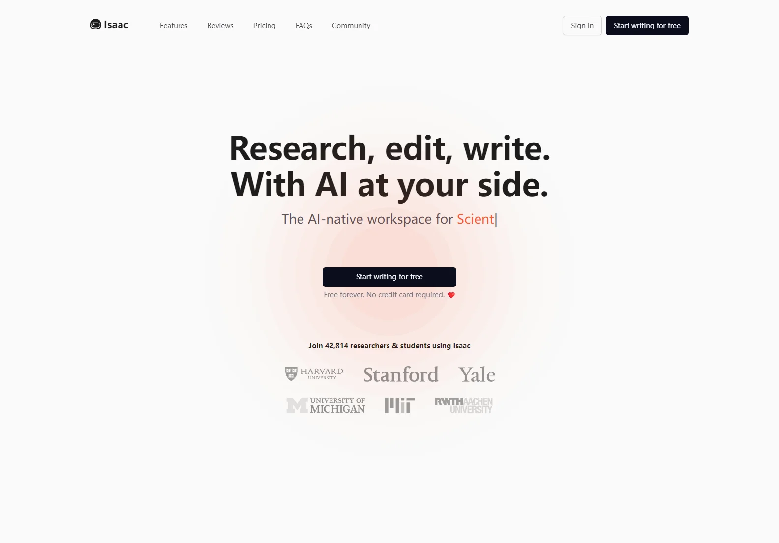 Isaac Editor: AI-Powered Academic Writing Assistant for Streamlined Research