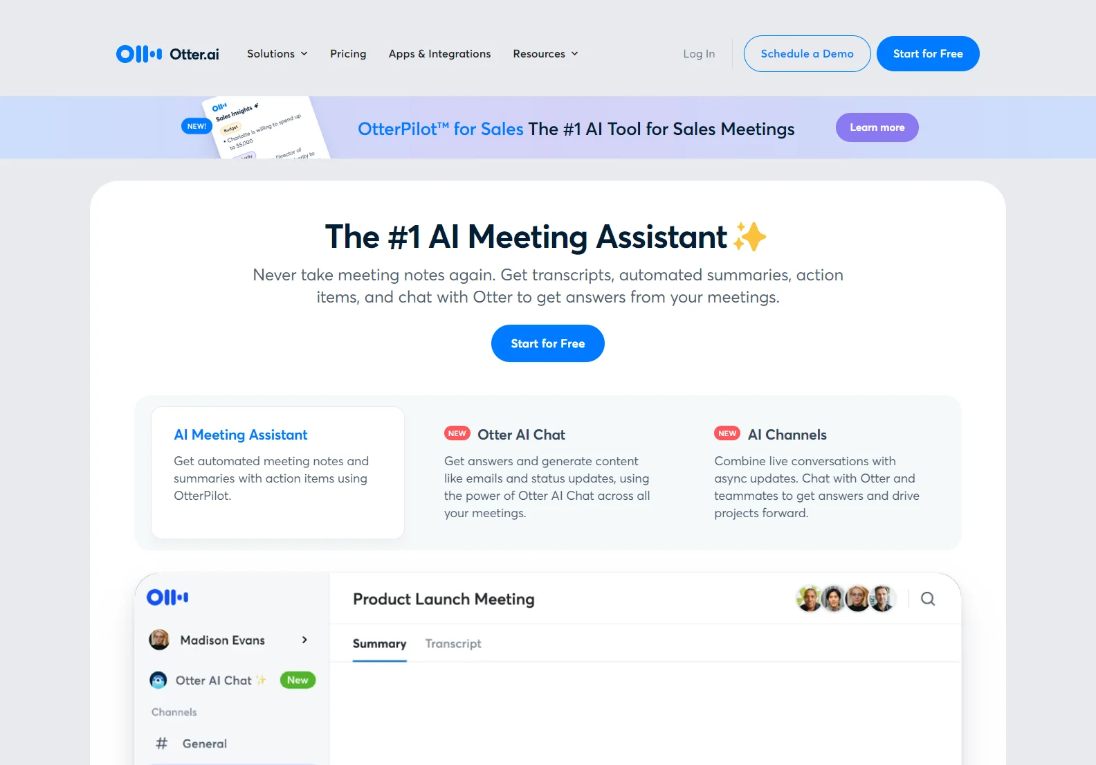 Otter.ai: AI-Powered Meeting Assistant for Real-time Transcription & Collaboration