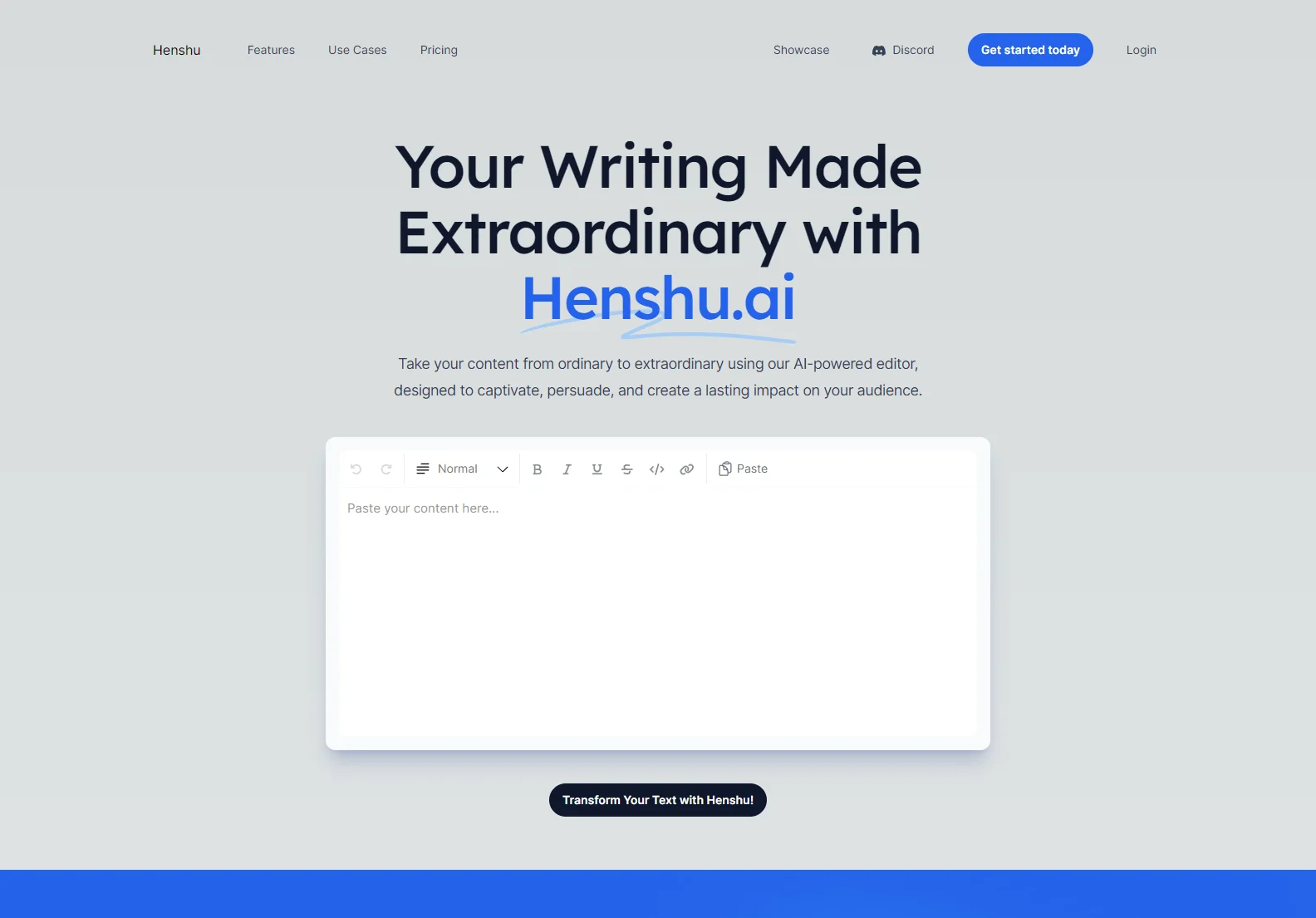 Henshu - AI-Powered Writing Tool for Extraordinary Content