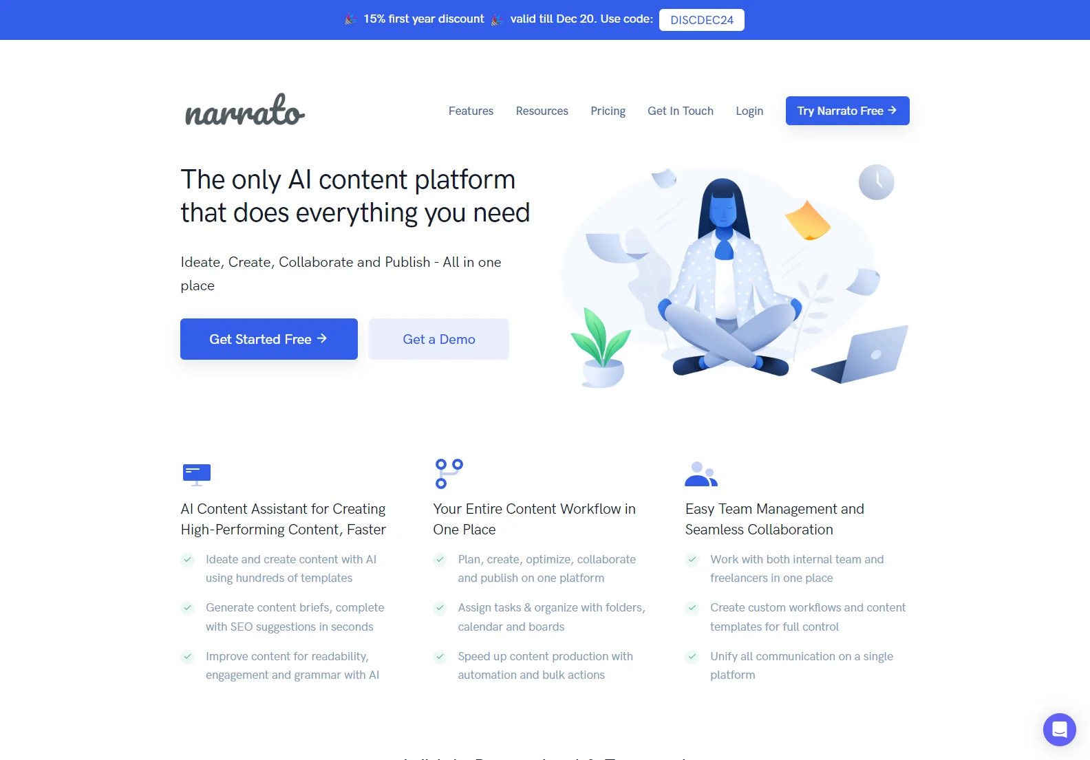 Narrato: AI-Powered Content Creation Platform for Faster, Better Content