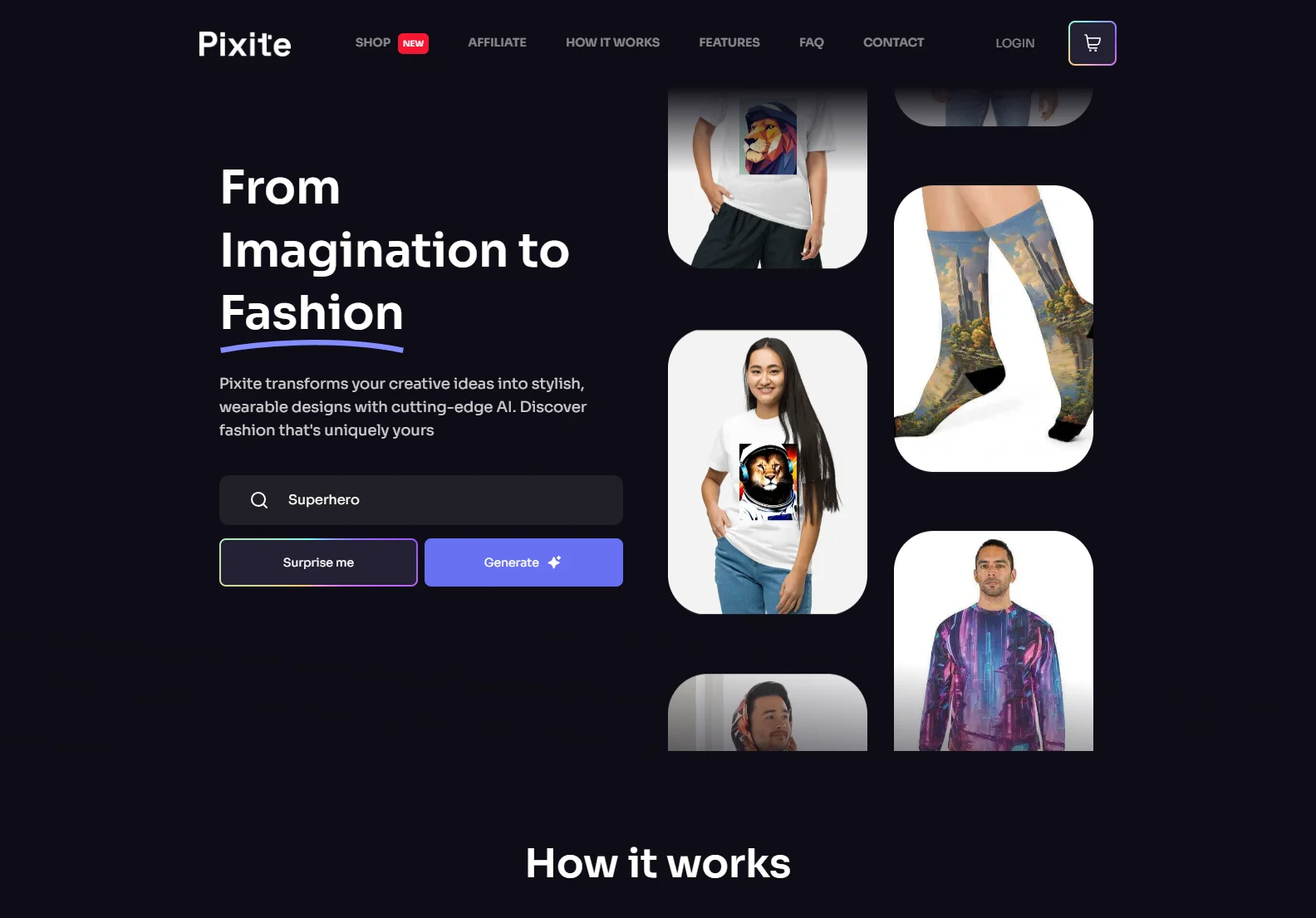 Pixite: Design Custom Apparel with AI - Unique Style, Fast Delivery