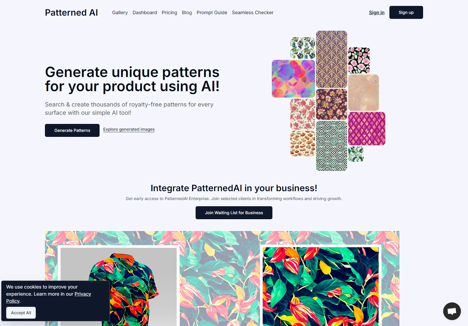 Patterned AI: Generate Unique, Royalty-Free Patterns with AI