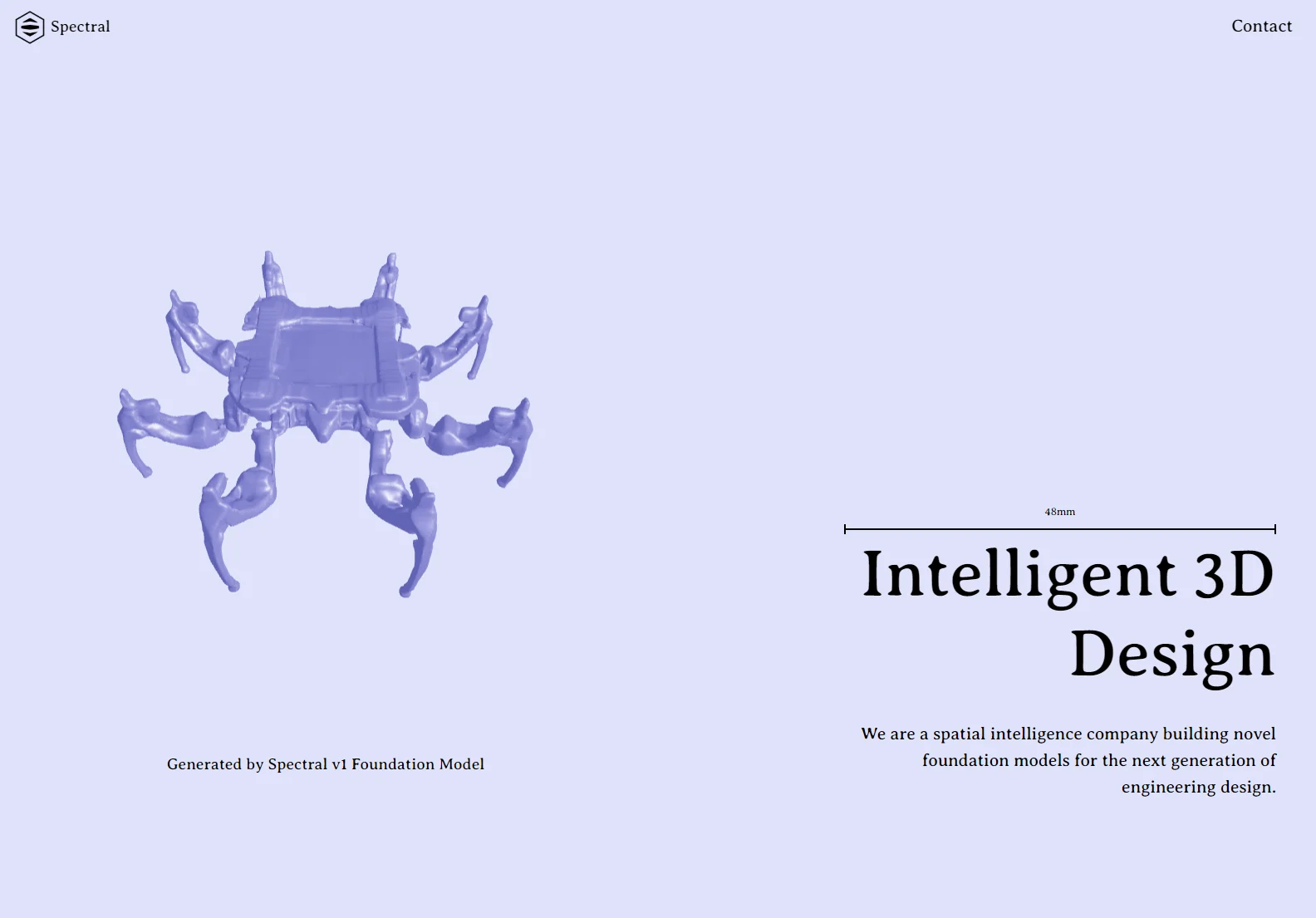 Spectral Contact: AI-Powered 3D Design for Enhanced Engineering Efficiency