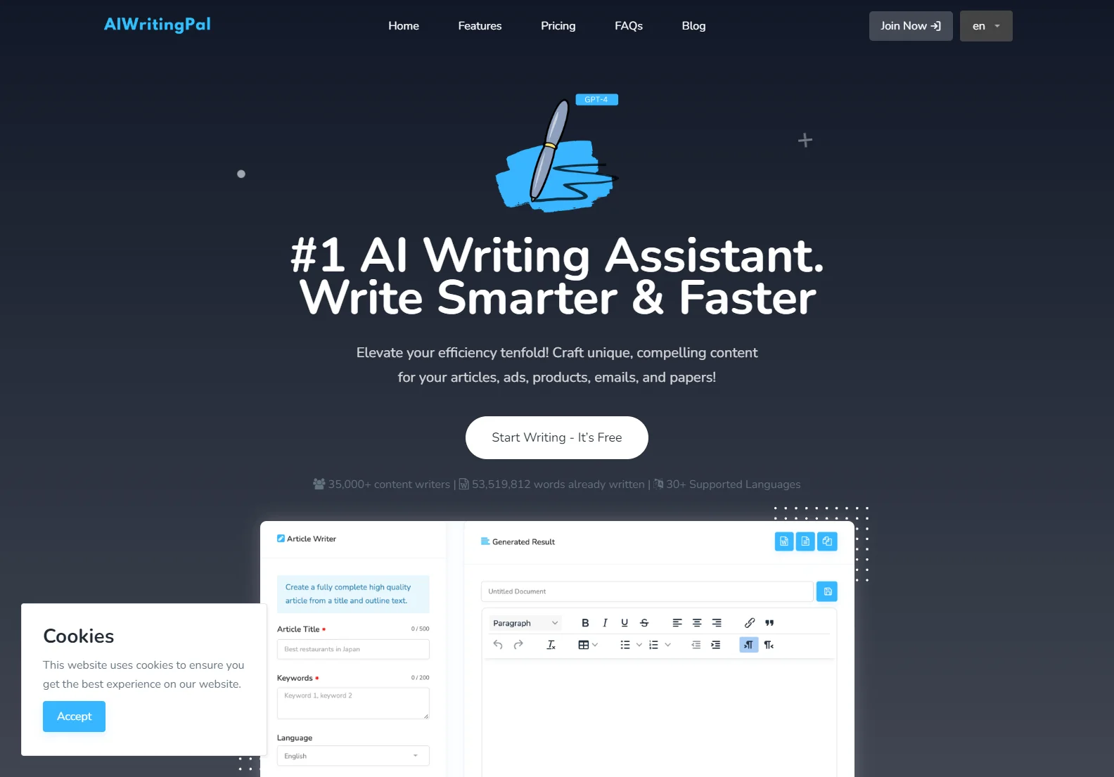 AIWritingPal: Your AI-Powered Content Creation Partner