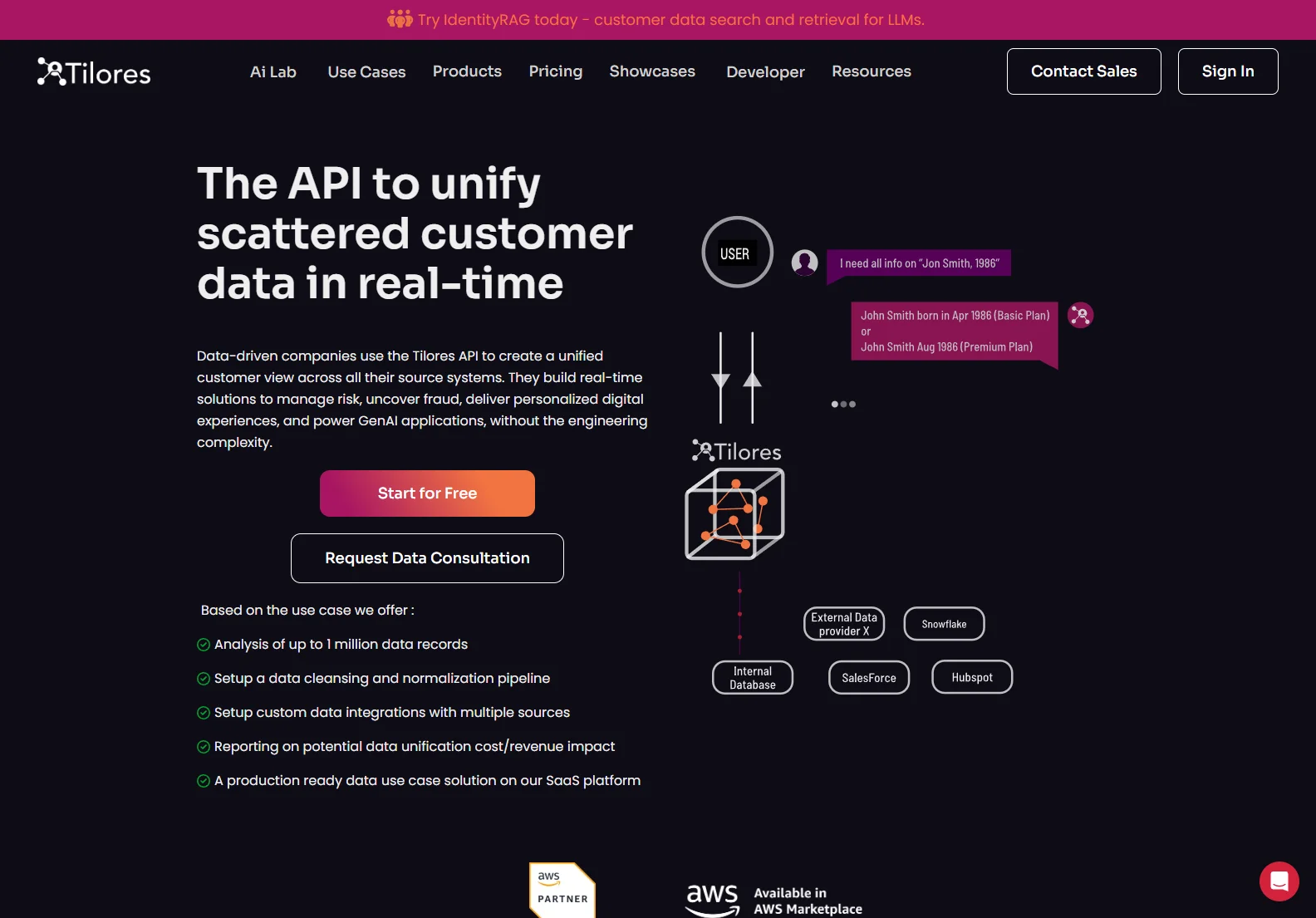 Tilores API: Real-Time Unified Customer Data for Enhanced Business Outcomes