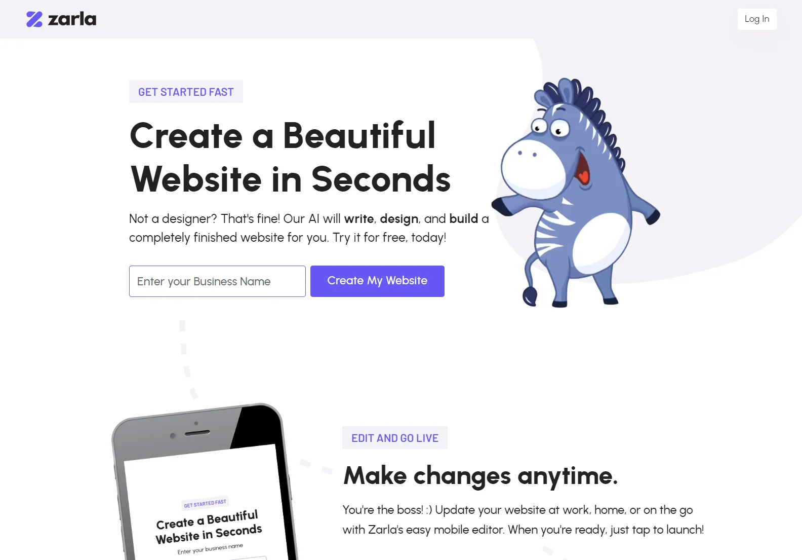 Zarla AI Website Builder: Create Stunning Websites in Seconds