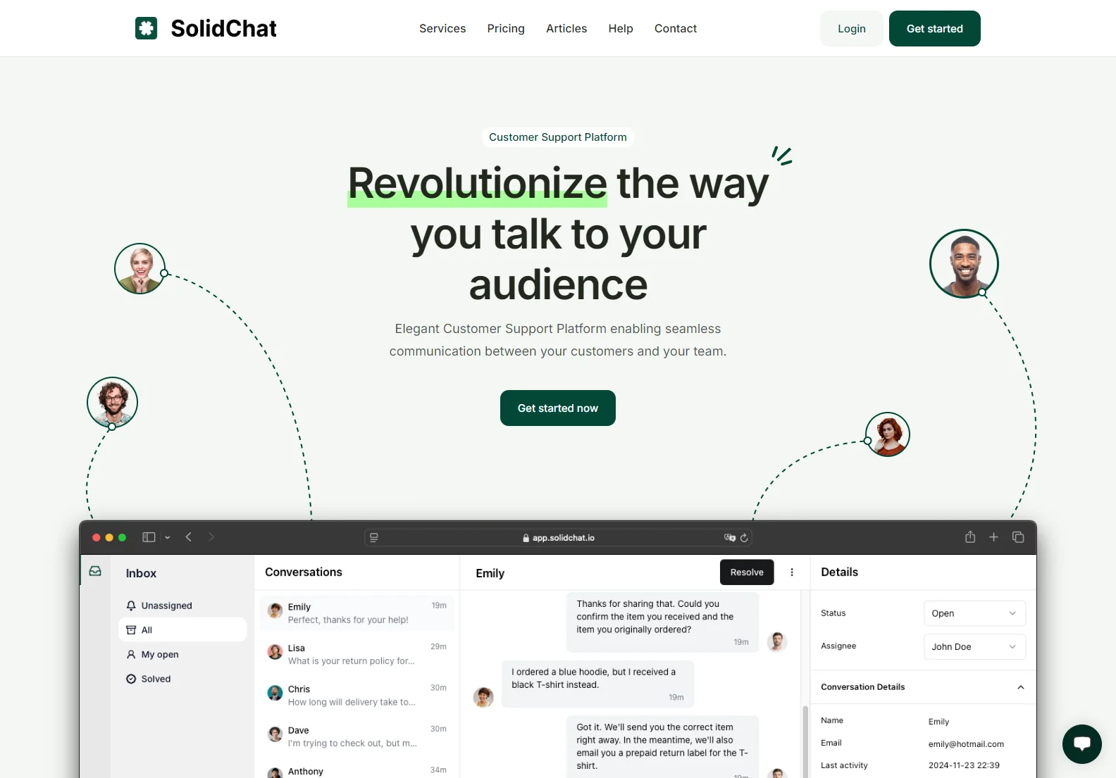 SolidChat: AI-Powered Customer Support Platform for Seamless Communication