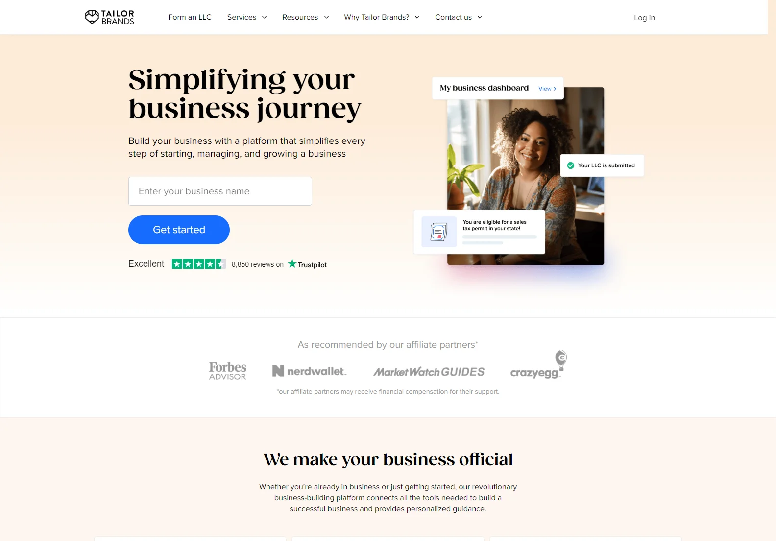 Tailor Brands: Simplify Your Business Journey from Setup to Growth