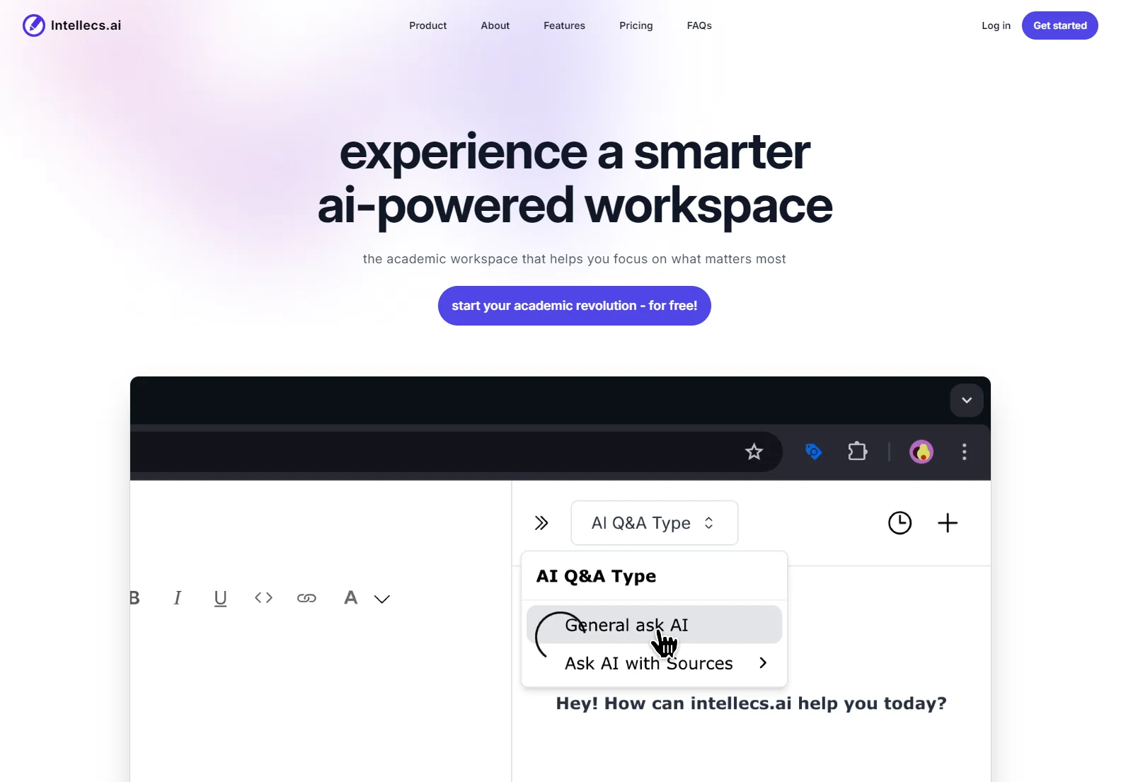 Intellecs.ai: AI-Powered Academic Workspace for Smarter Studying