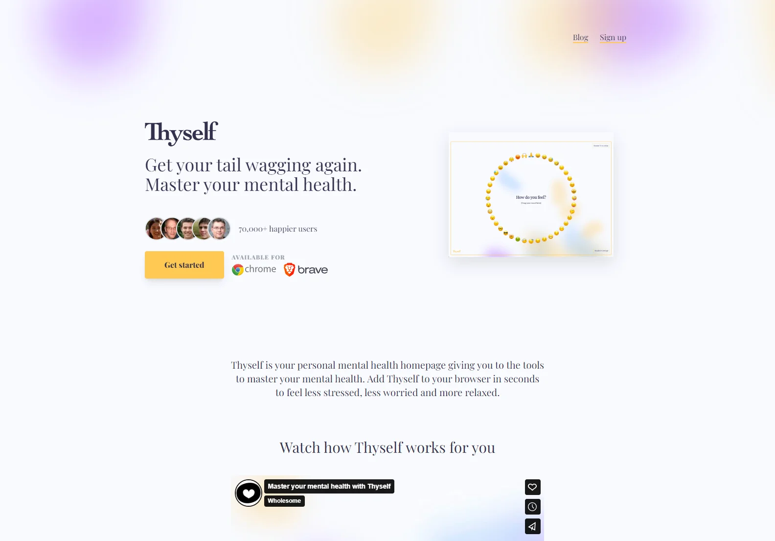 Thyself: Your Personal Mental Health Homepage for Stress Management and Well-being