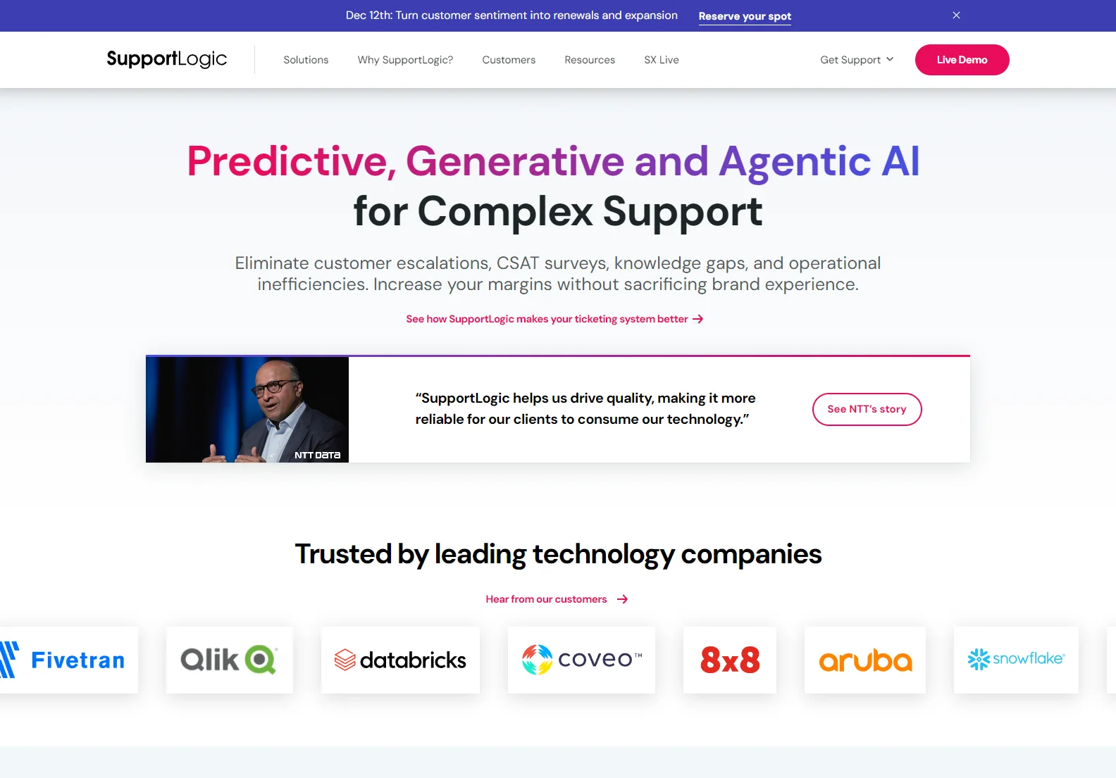 SupportLogic: AI-Powered Support Experience Management Platform