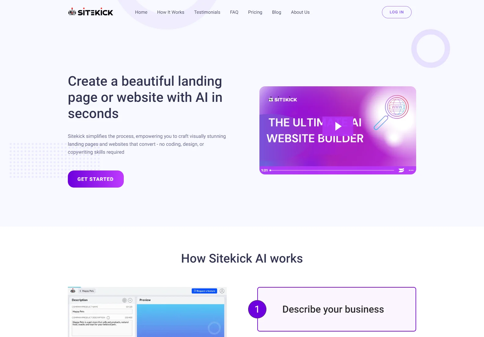 Sitekick AI: Build Stunning Websites & Landing Pages with AI in Seconds