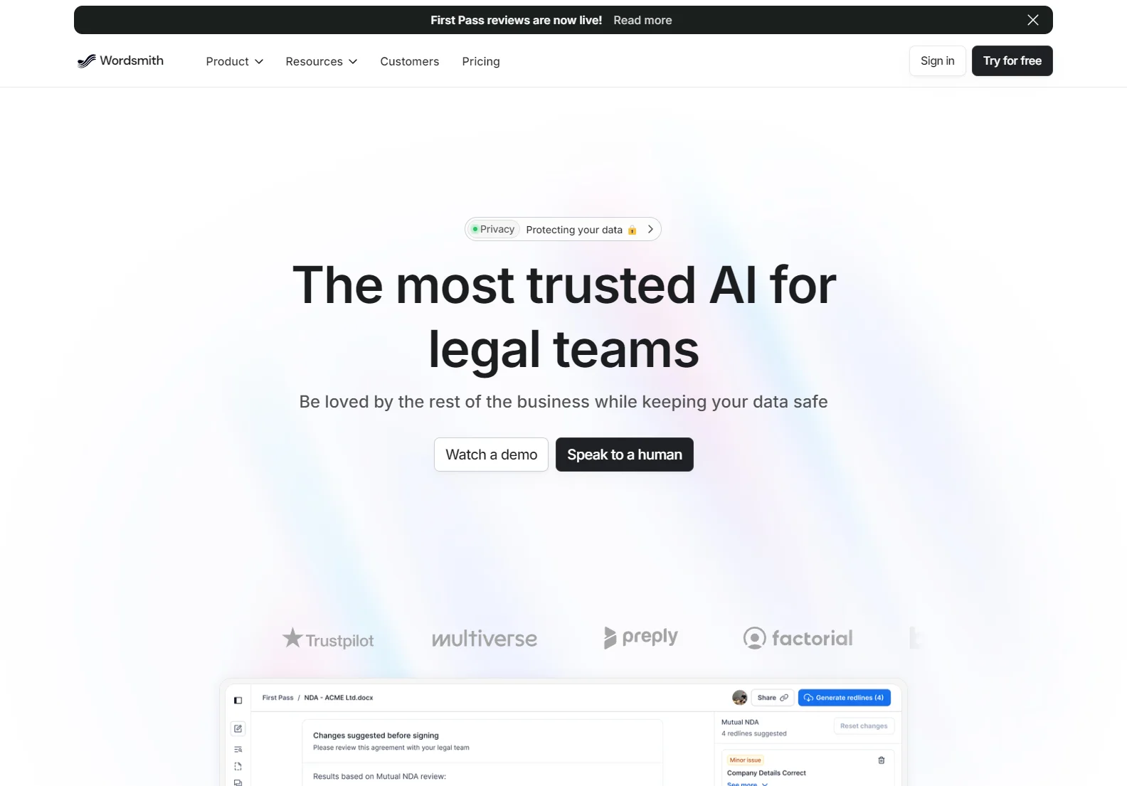 Wordsmith Legal AI: Streamline Legal Workflows with AI