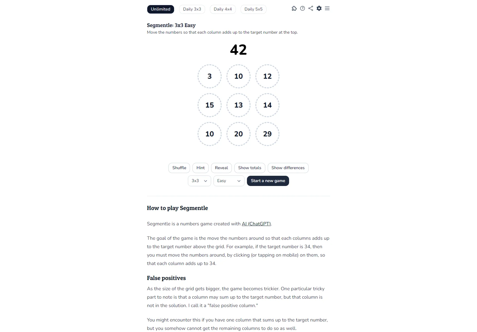 Segmentle: Daily Number Puzzle Game - Challenge Your Logic