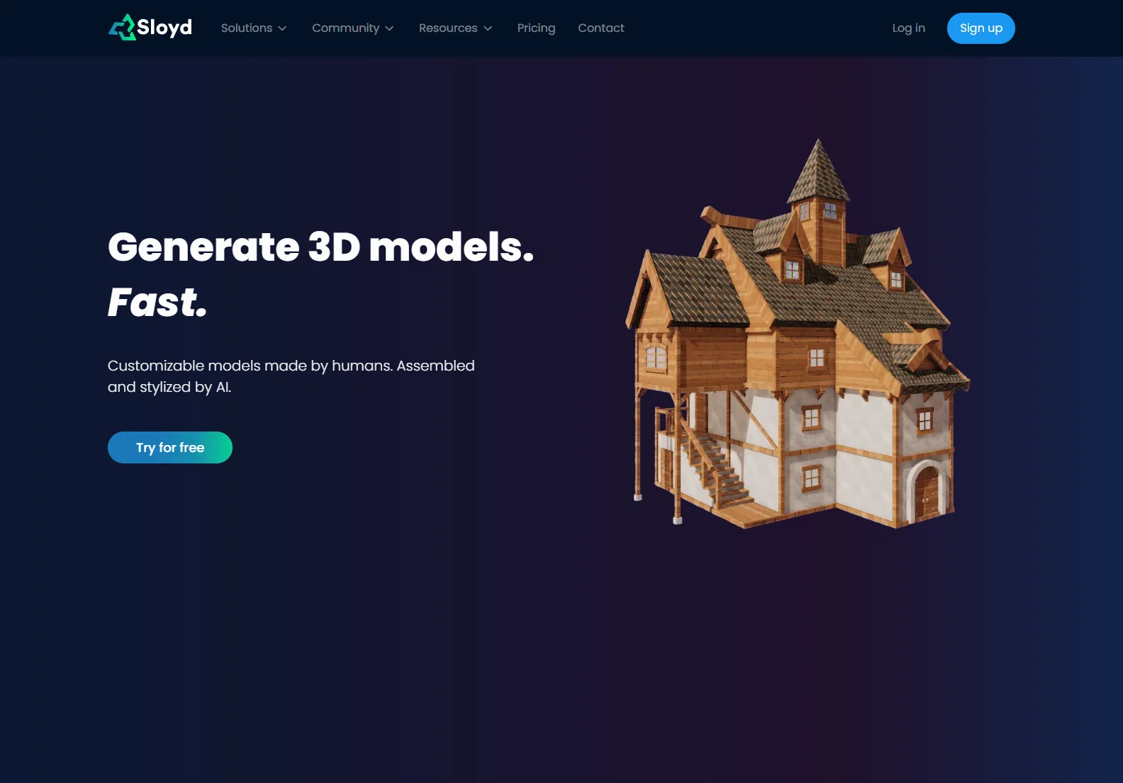 Sloyd: AI-Powered 3D Model Generator - Create Stunning Models from Text