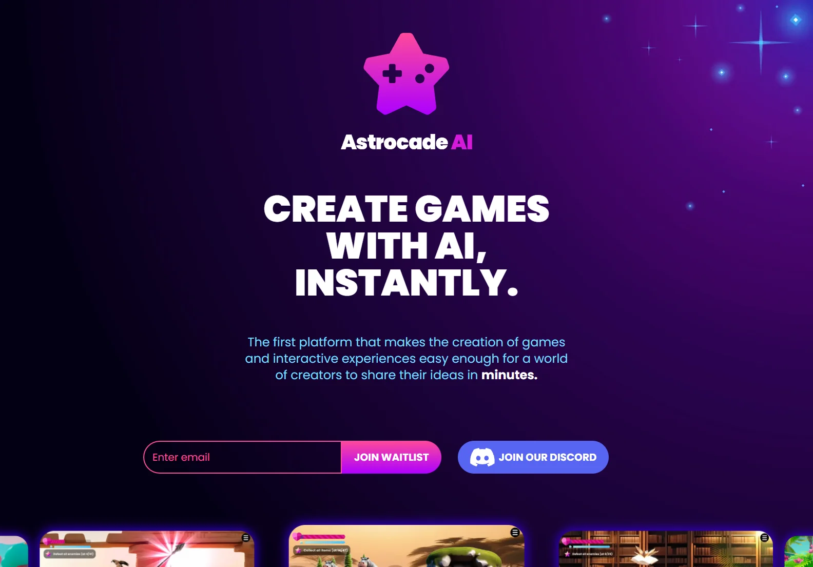 Astrocade: Create Games with AI Instantly