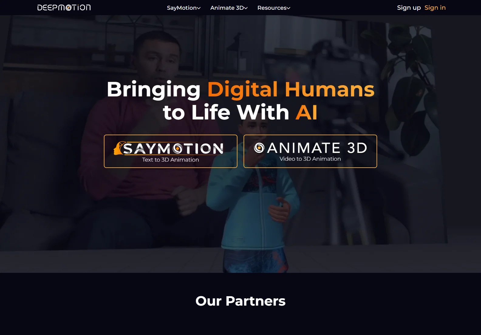 DeepMotion: AI-Powered 3D Animation for Realistic Digital Humans