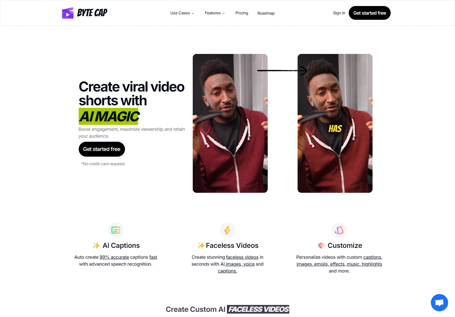 ByteCap: AI-Powered Video Creation for Viral Shorts and Maximum Engagement