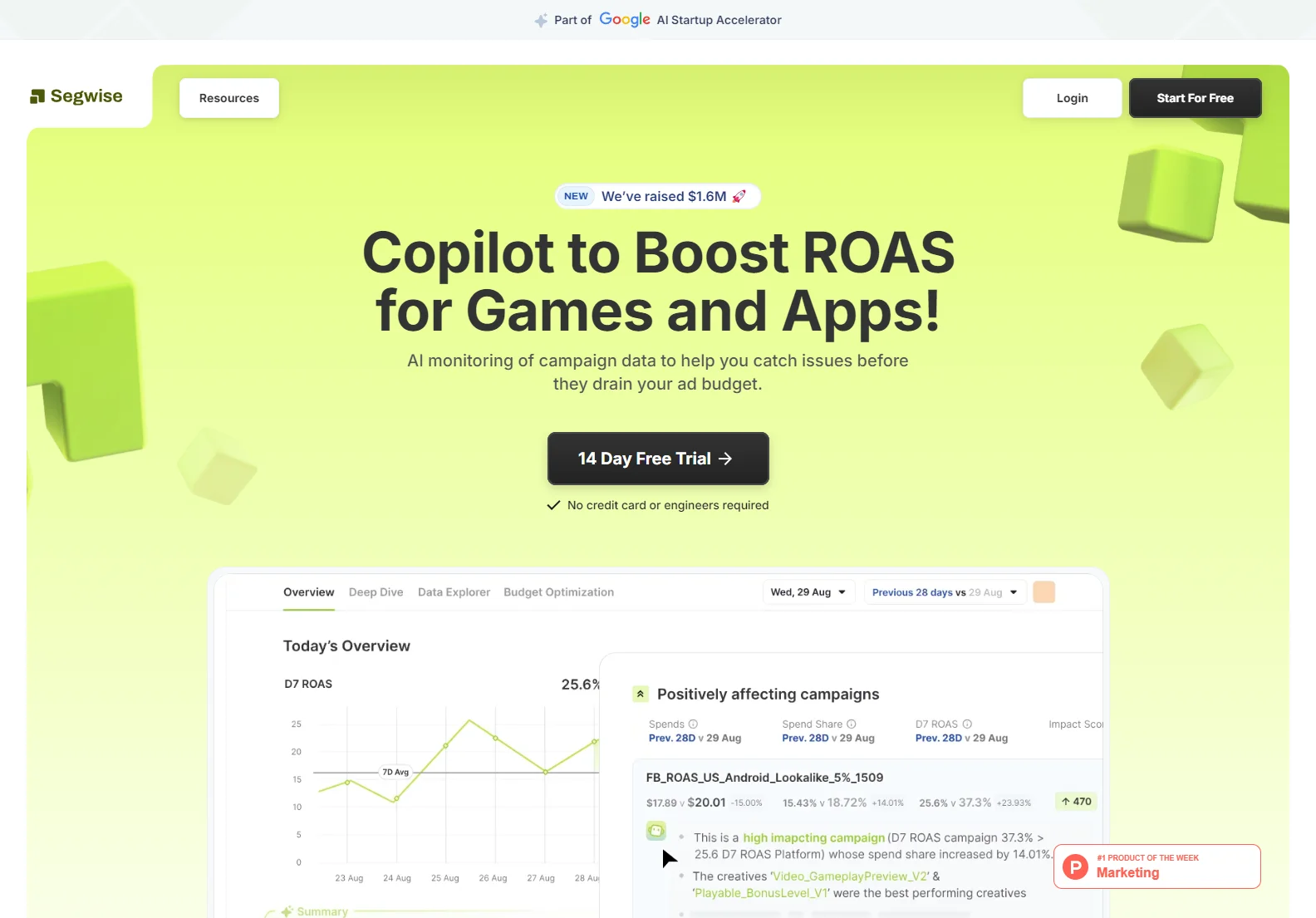 Segwise: AI-Powered ROAS Booster for Mobile Games and Apps