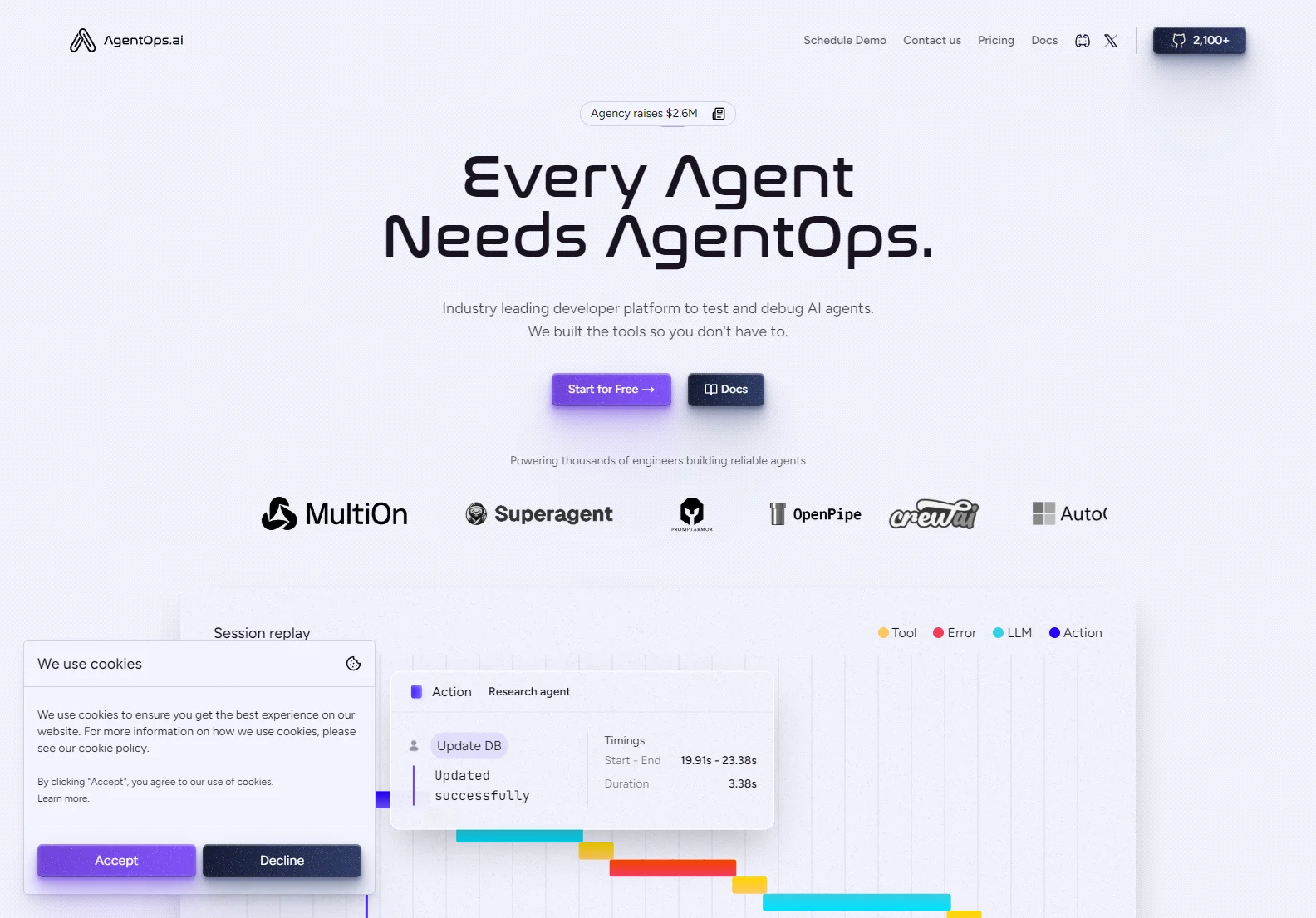 AgentOps: Streamline AI Agent Development with Powerful Debugging and Cost Tracking Tools