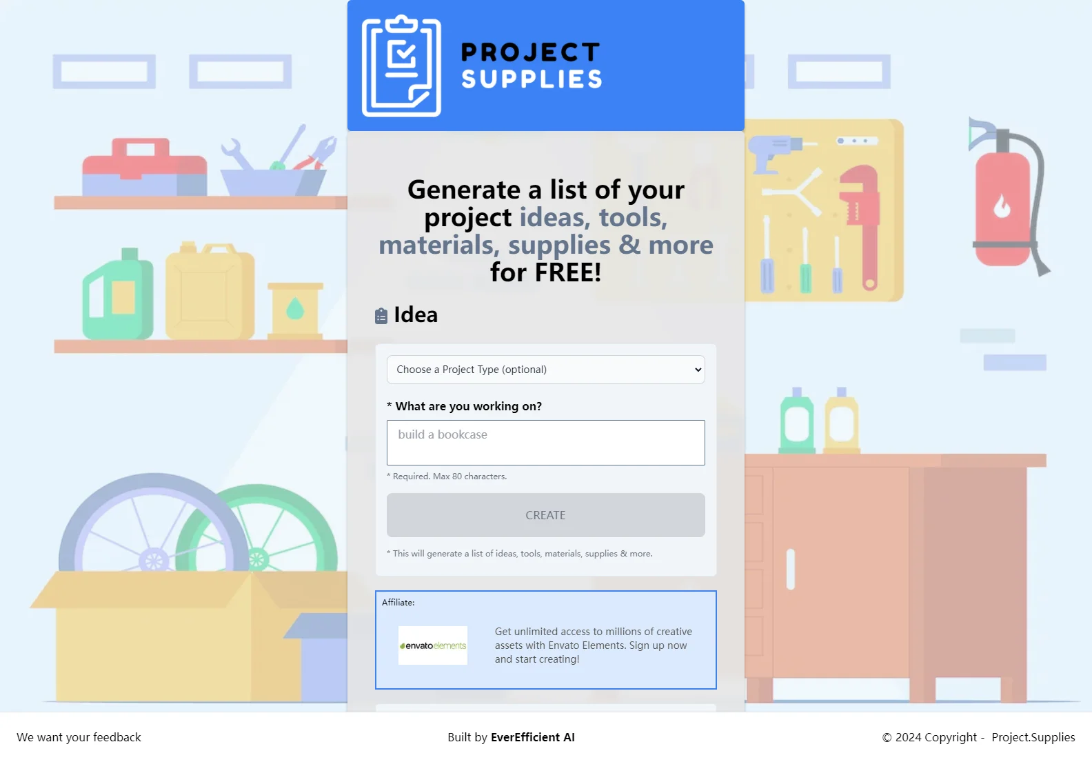 Project.Supplies: Find Your Next DIY Project with Free Ideas & Supplies