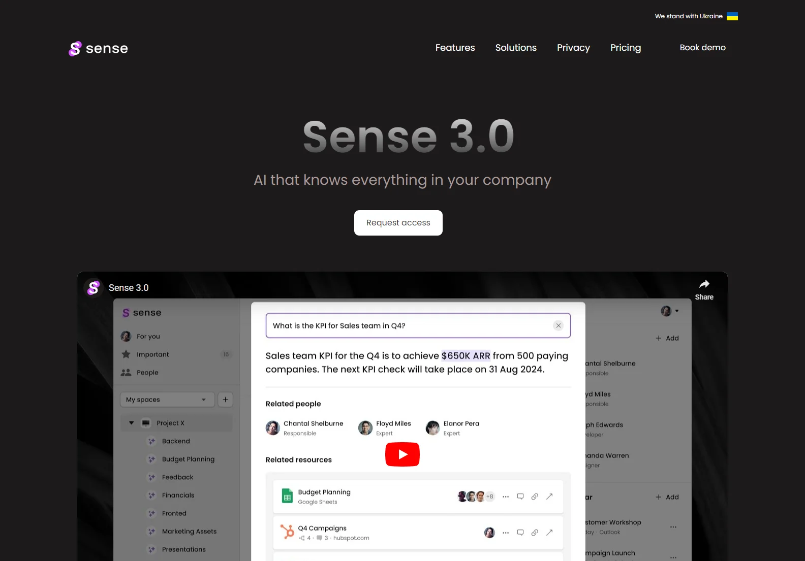 Sense 3.0: AI-Powered Knowledge Management for Enhanced Team Collaboration