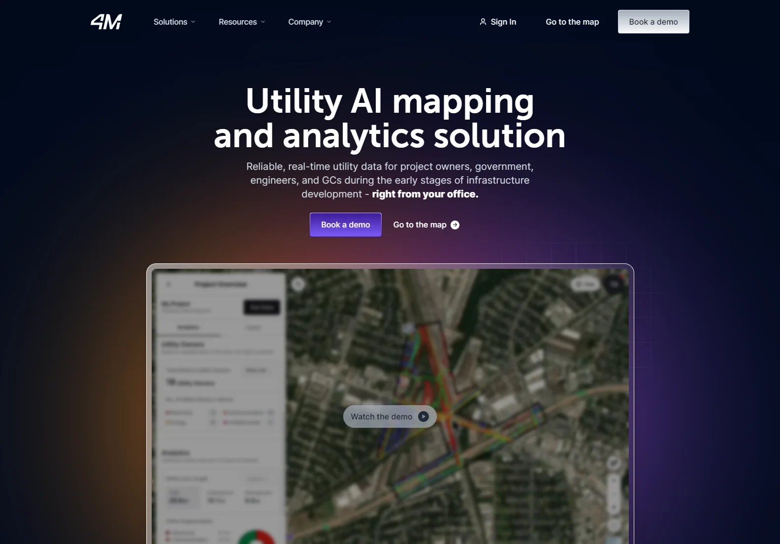 4M Analytics: AI-Powered Utility Mapping & Analytics for Infrastructure Projects