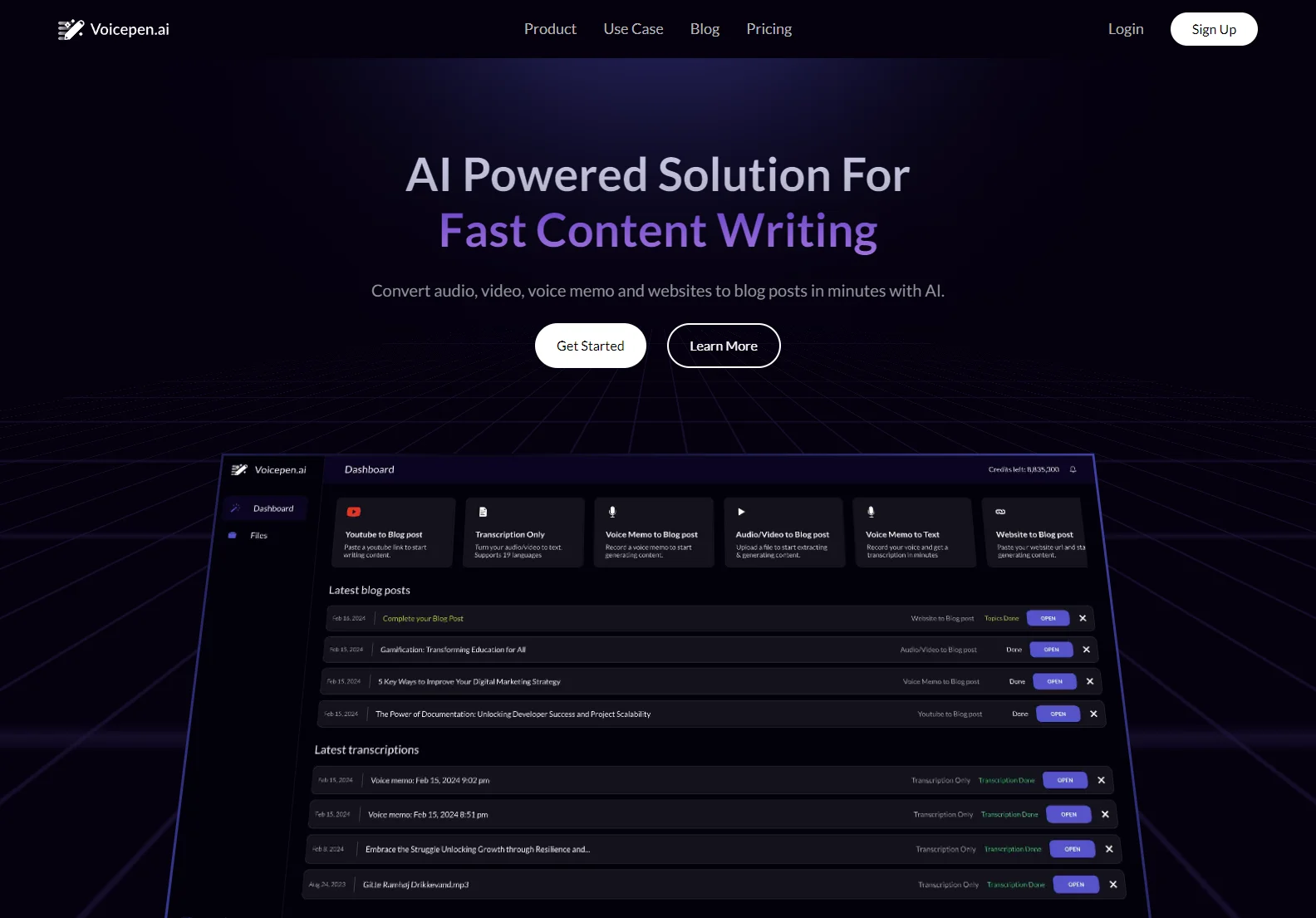 Voicepen: AI-Powered Audio & Video to Blog Post Converter