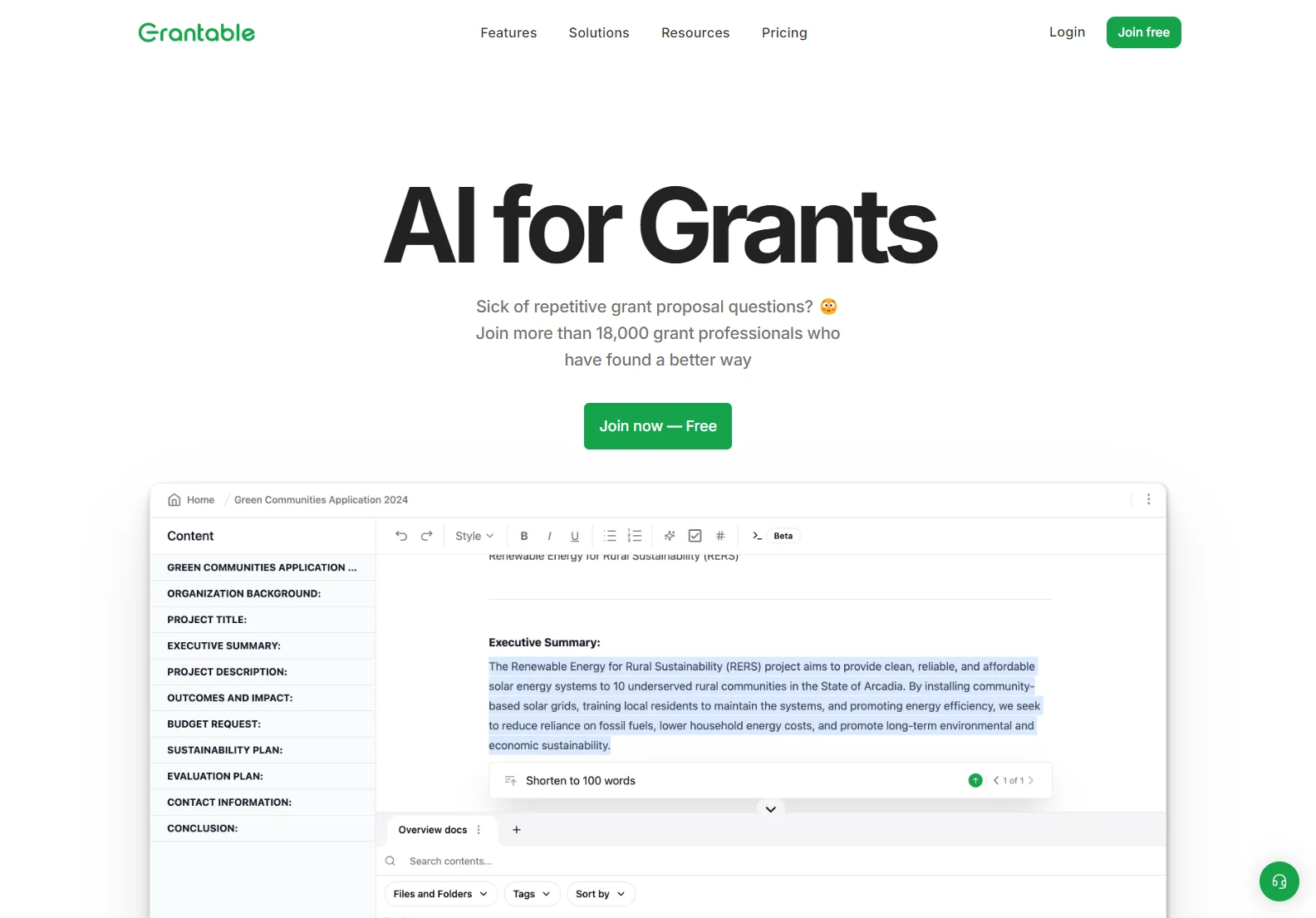 Grantable: AI-Powered Grant Writing Tool for Faster, More Successful Proposals