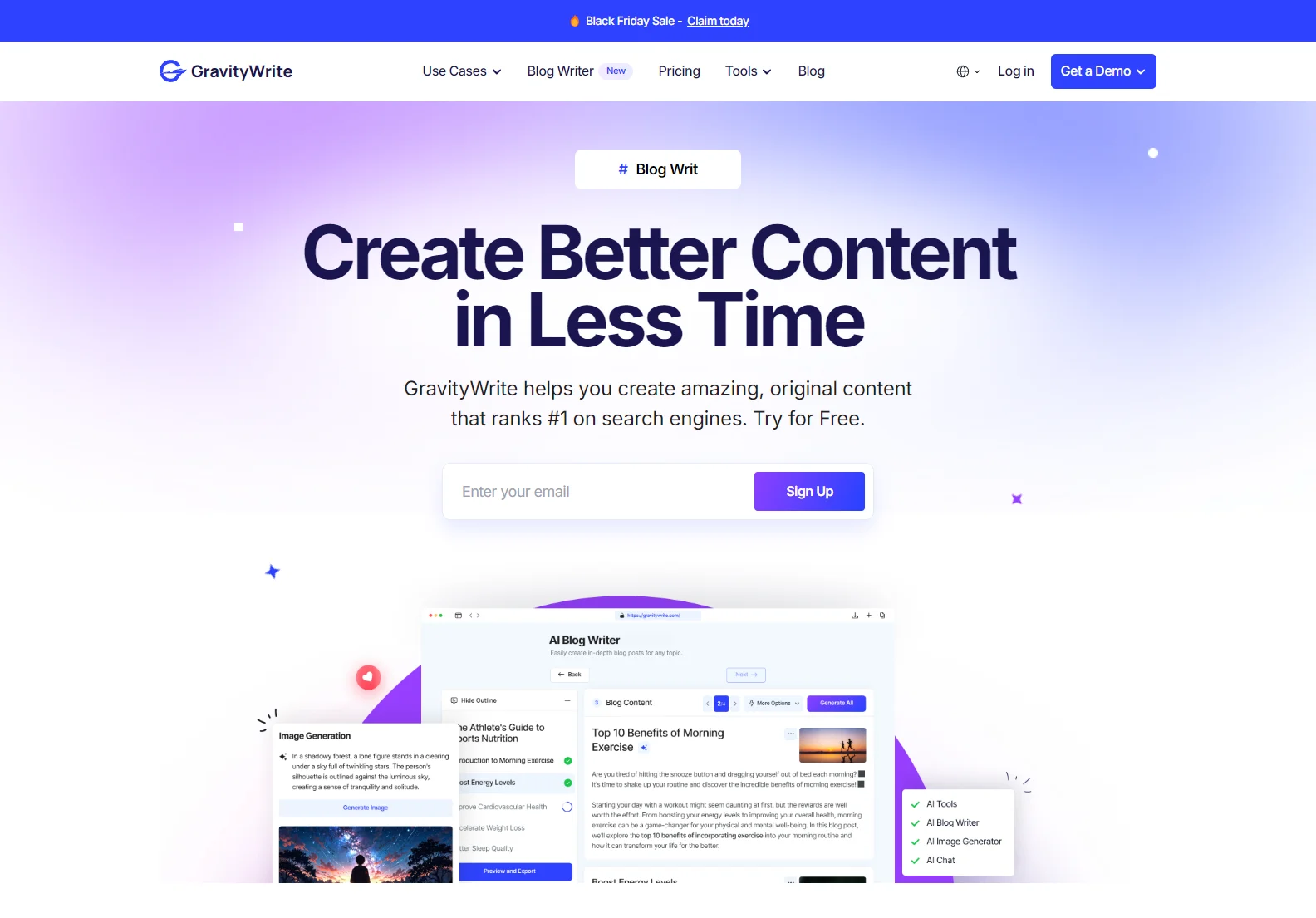 GravityWrite: Top AI Writer & Content Generator for SEO Success