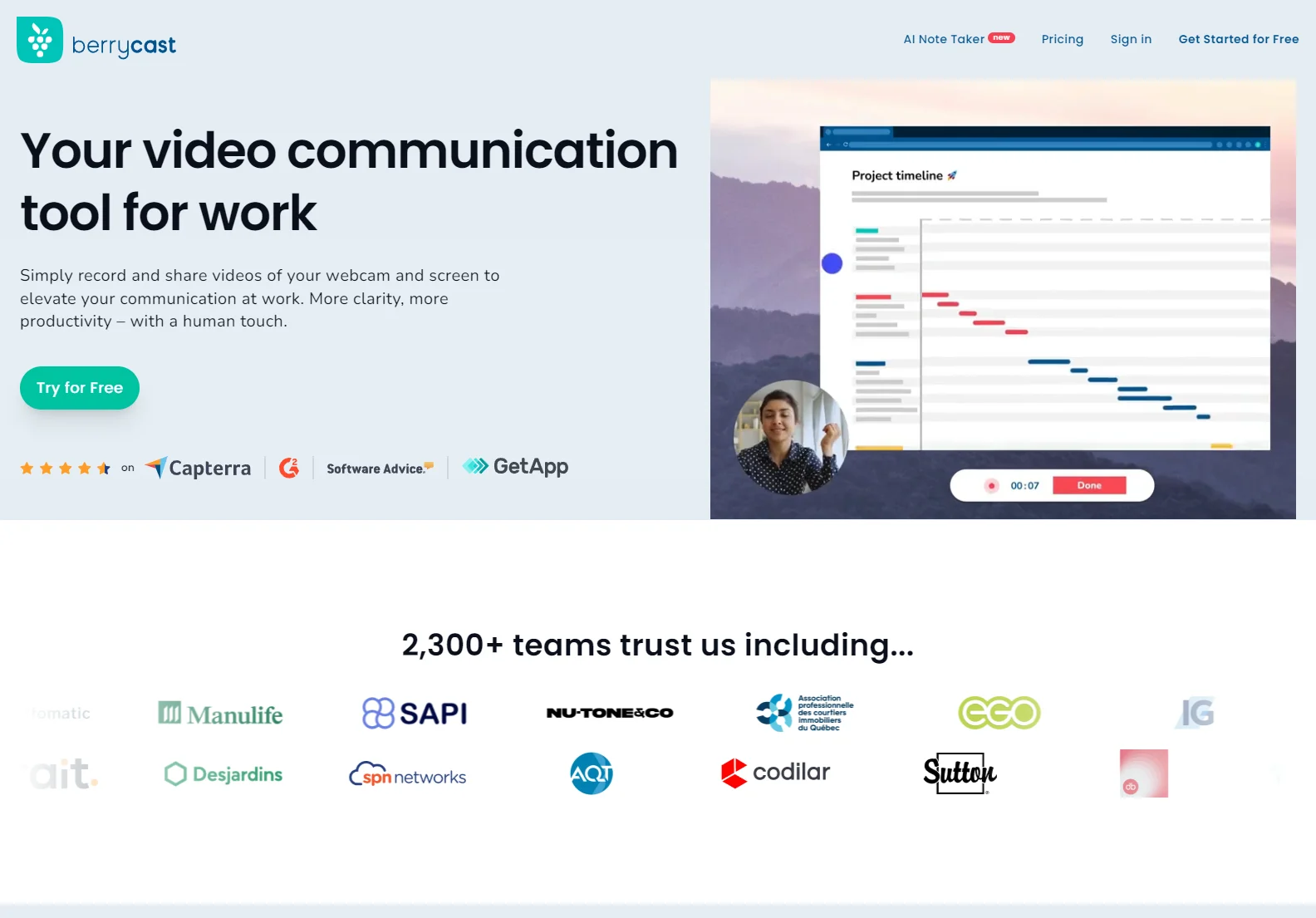 Berrycast: AI-Powered Video Messaging for Mortgage Brokers