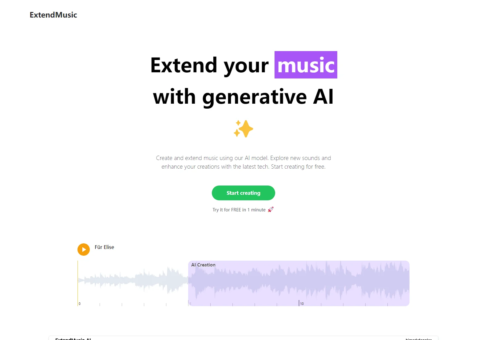 ExtendMusic.AI: Extend and Enhance Your Music with Generative AI