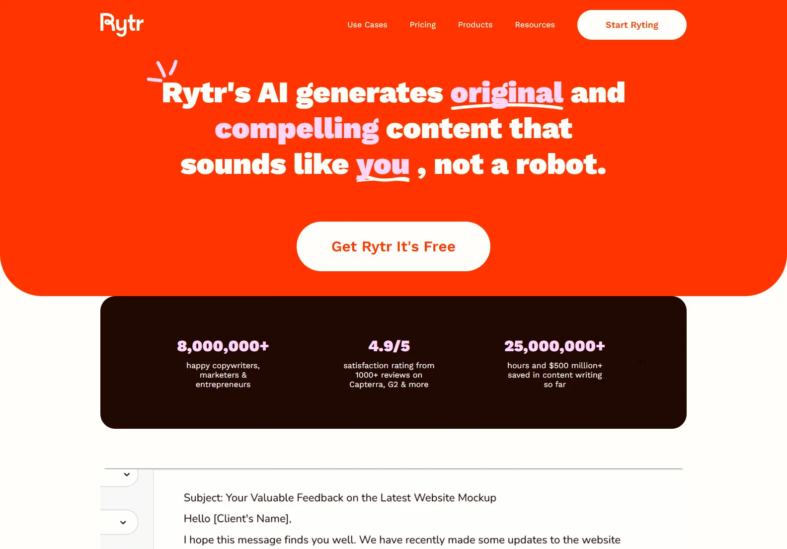 Rytr: Free AI Writer & Content Generator for High-Quality Content