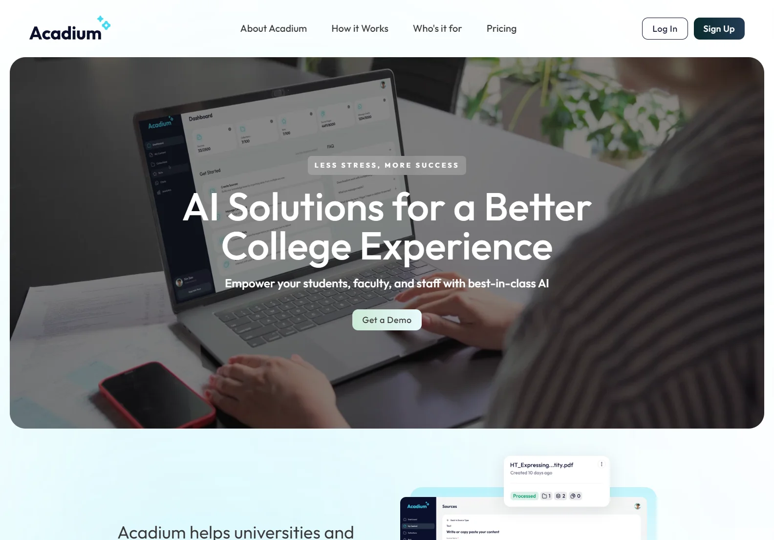 Acadium: AI-Powered Solutions for a Better College Experience